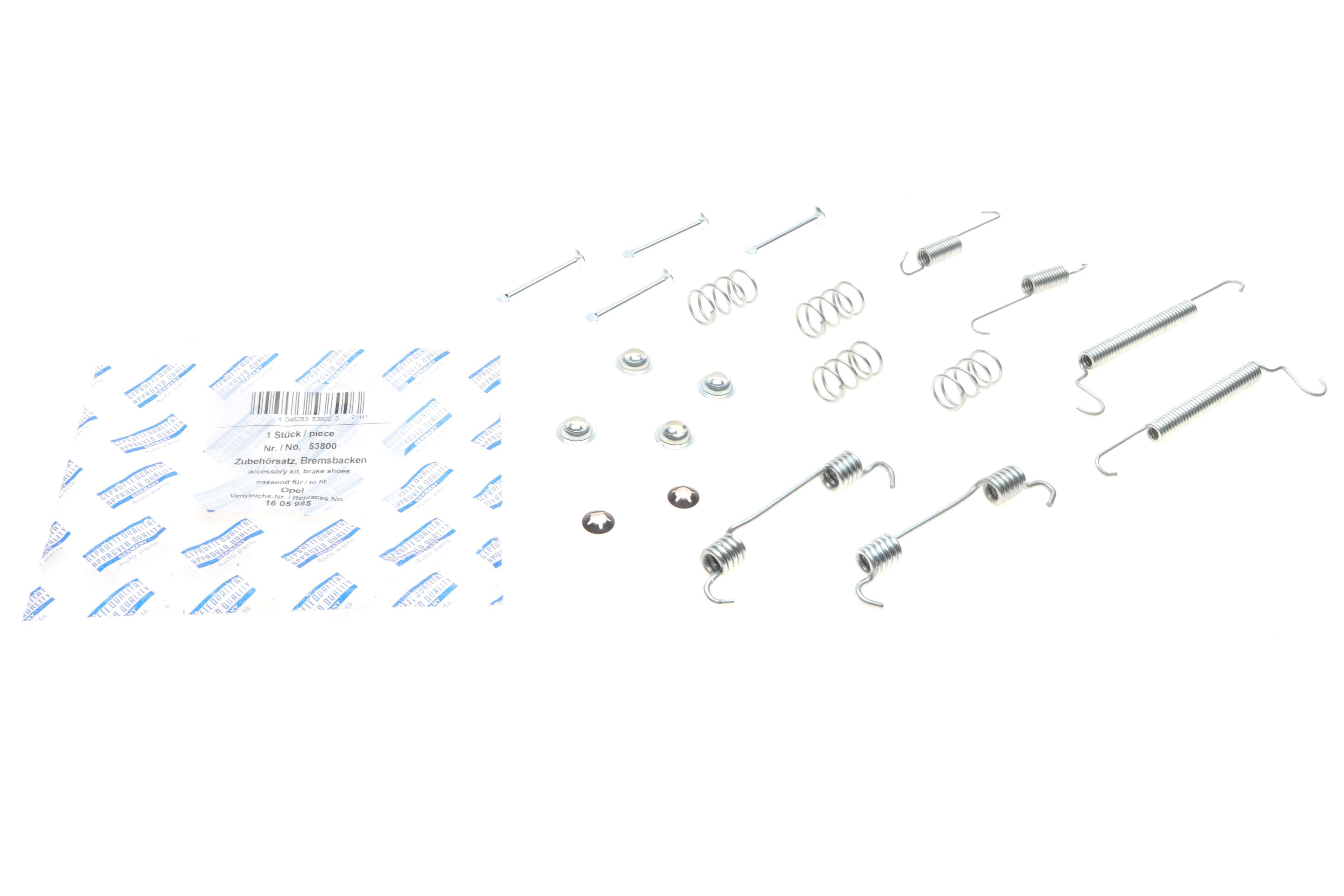 Комплект пружинок колодок ручника Opel Combo 1.3CDTI-1.7DTI 01-