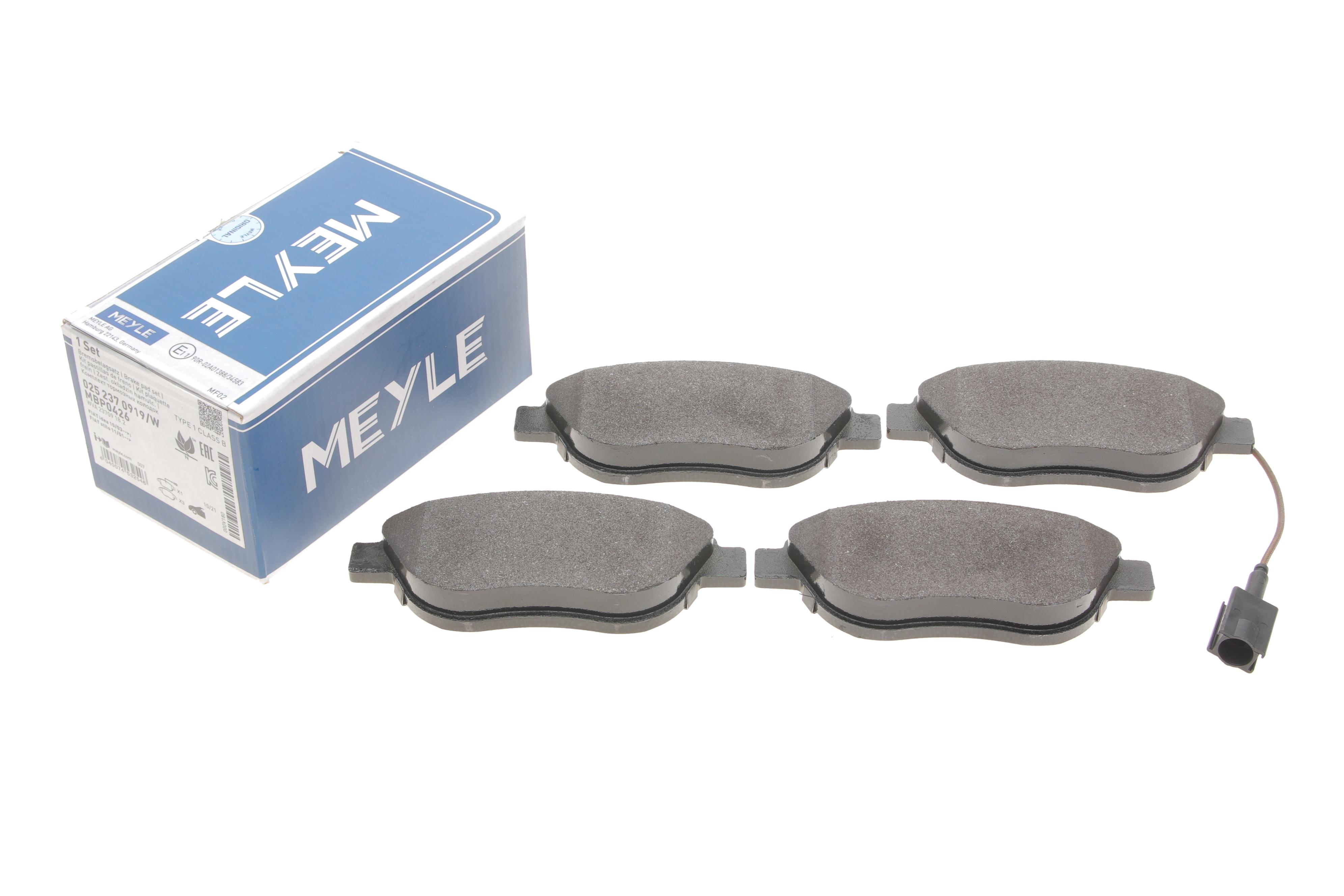 Колодки гальмівні (передні) Fiat Doblo 05-09 (137мм. пасажир)