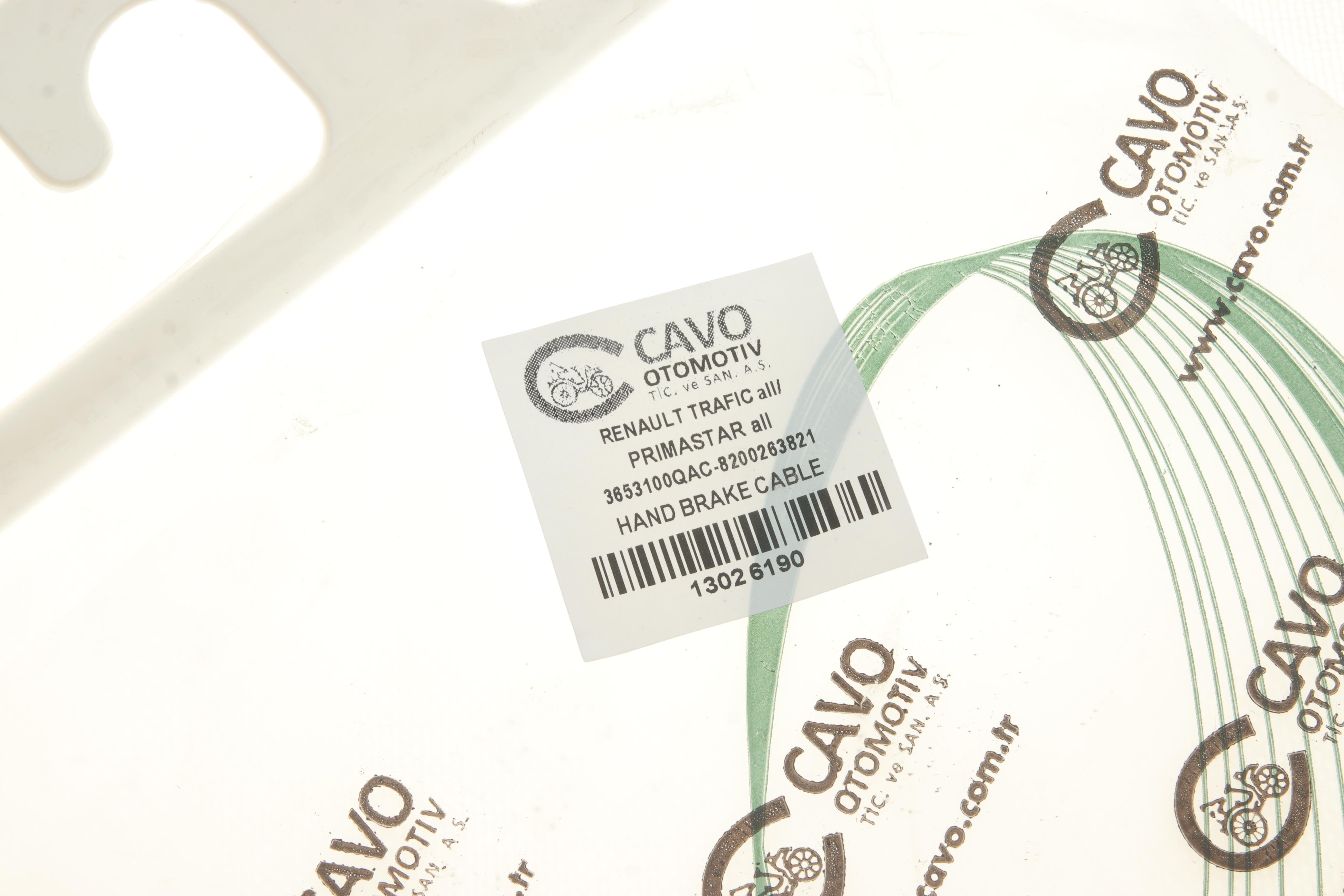 Трос ручника (задній) (R) Renault Trafic/Opel Vivaro/Nissan Primastar 03- (1596/1465mm)