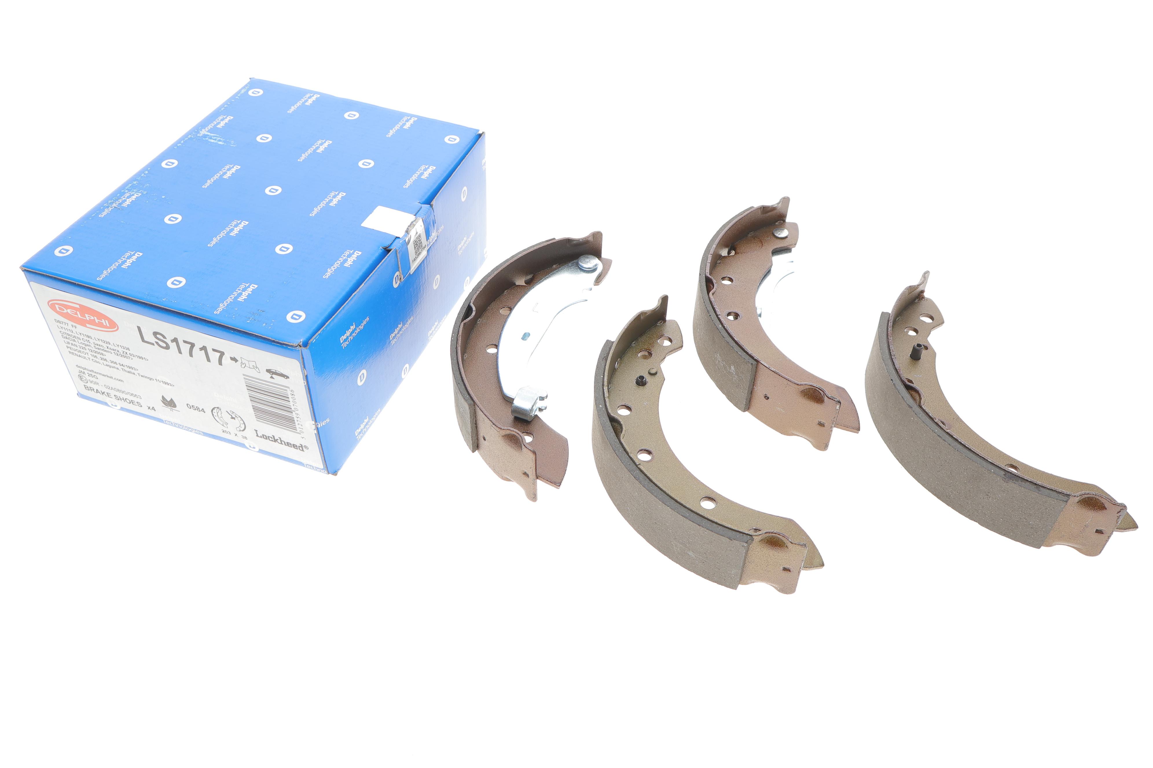 Колодки гальмівні (задні) Peugeot 106/206/306/Renault Clio/Laguna 93- (барабанні) (203x38)