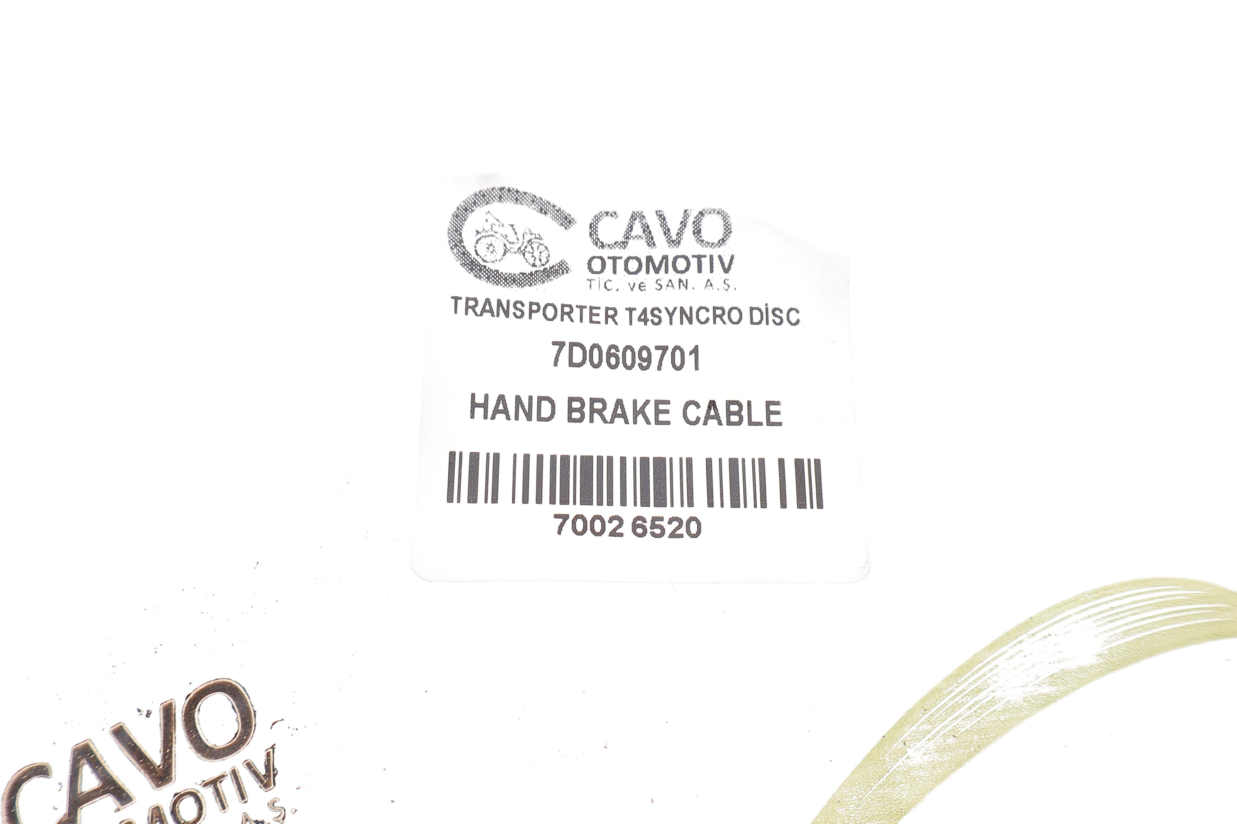 Трос ручника (задній) VW T4 96-03 (949/715mm) (дисковий гальма)