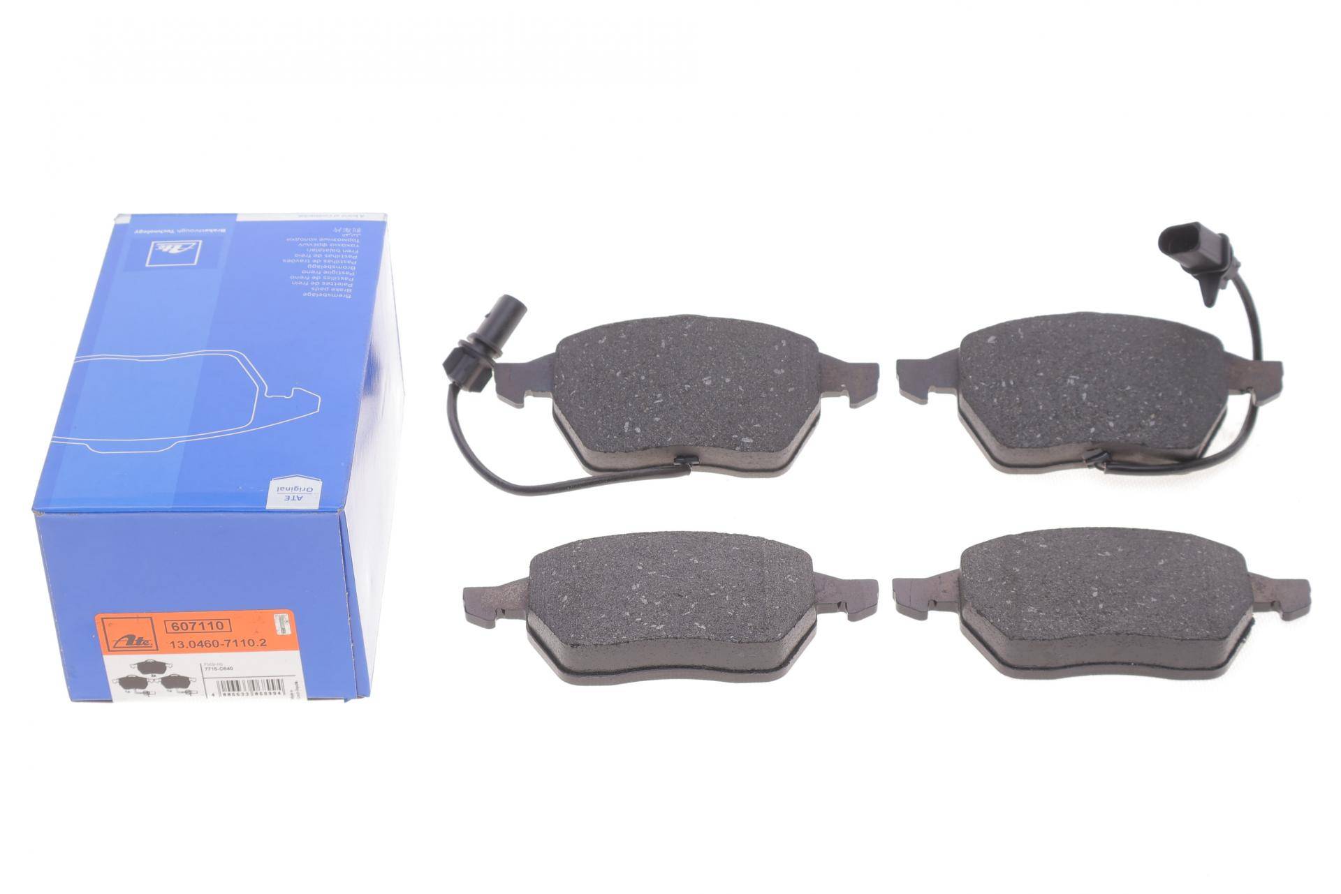 Колодки гальмівні (передні) Audi A4/A6/Skoda Superb/VW Passat 1.9TDI/2.5TDI 96- (з датчиками) (Ate)