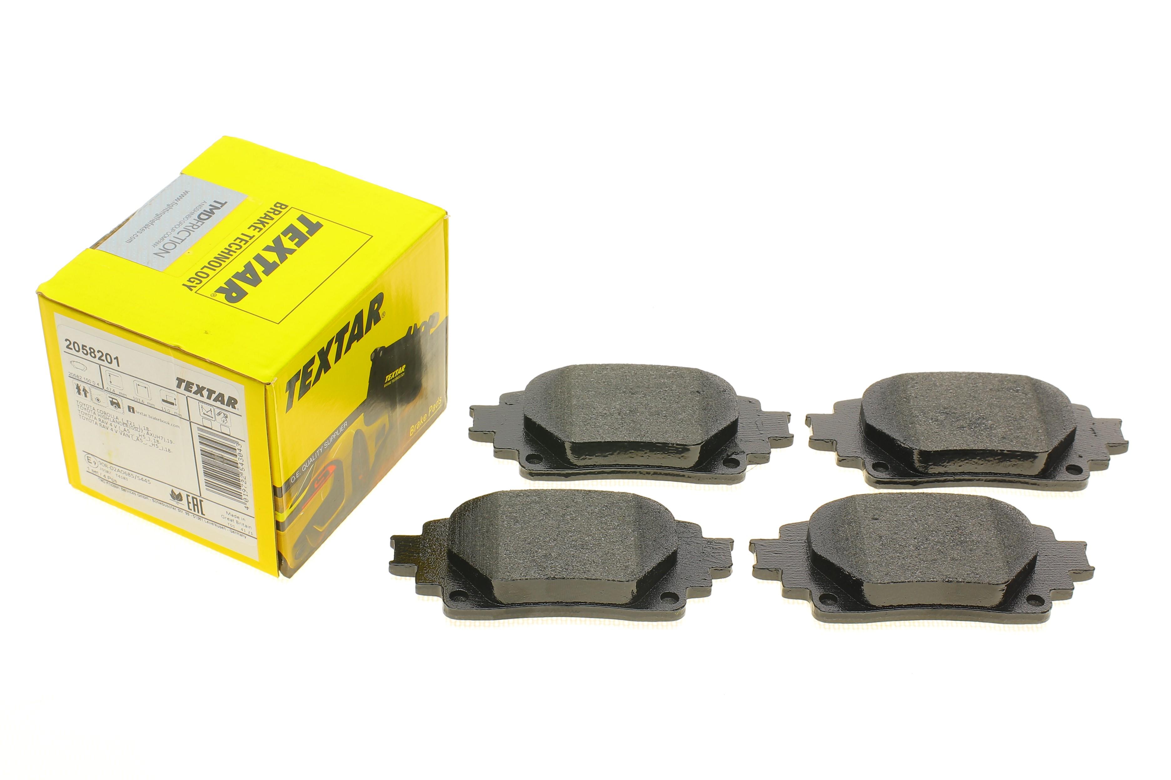 Колодки гальмівні (задні) Toyota Rav4 18-/Highlander 19- (з датчиком)