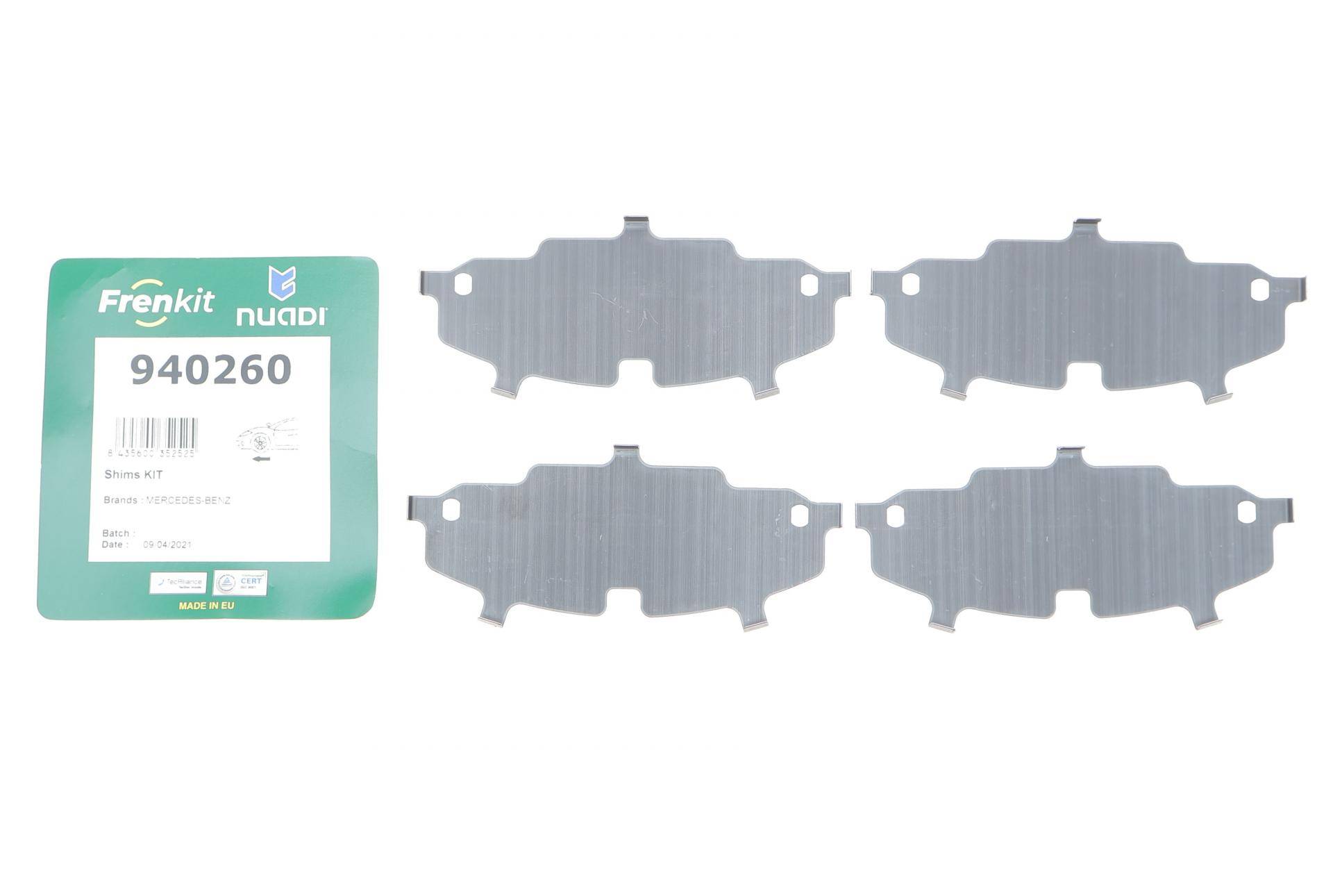 Комплект протискрипних пластин (передніх) MB C-class (W205) 14-18/E-class (W213) 16-