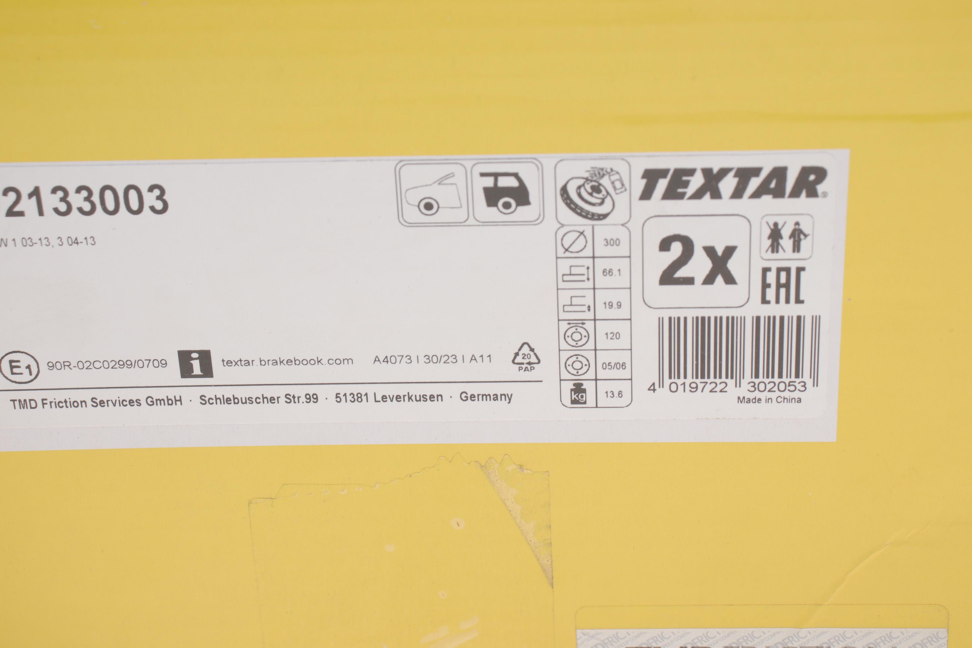 Диск гальмівний (задній) BMW 1 (E81/E87)/3 (E90/E91/E92) 05-13 (300x19.9) PRO