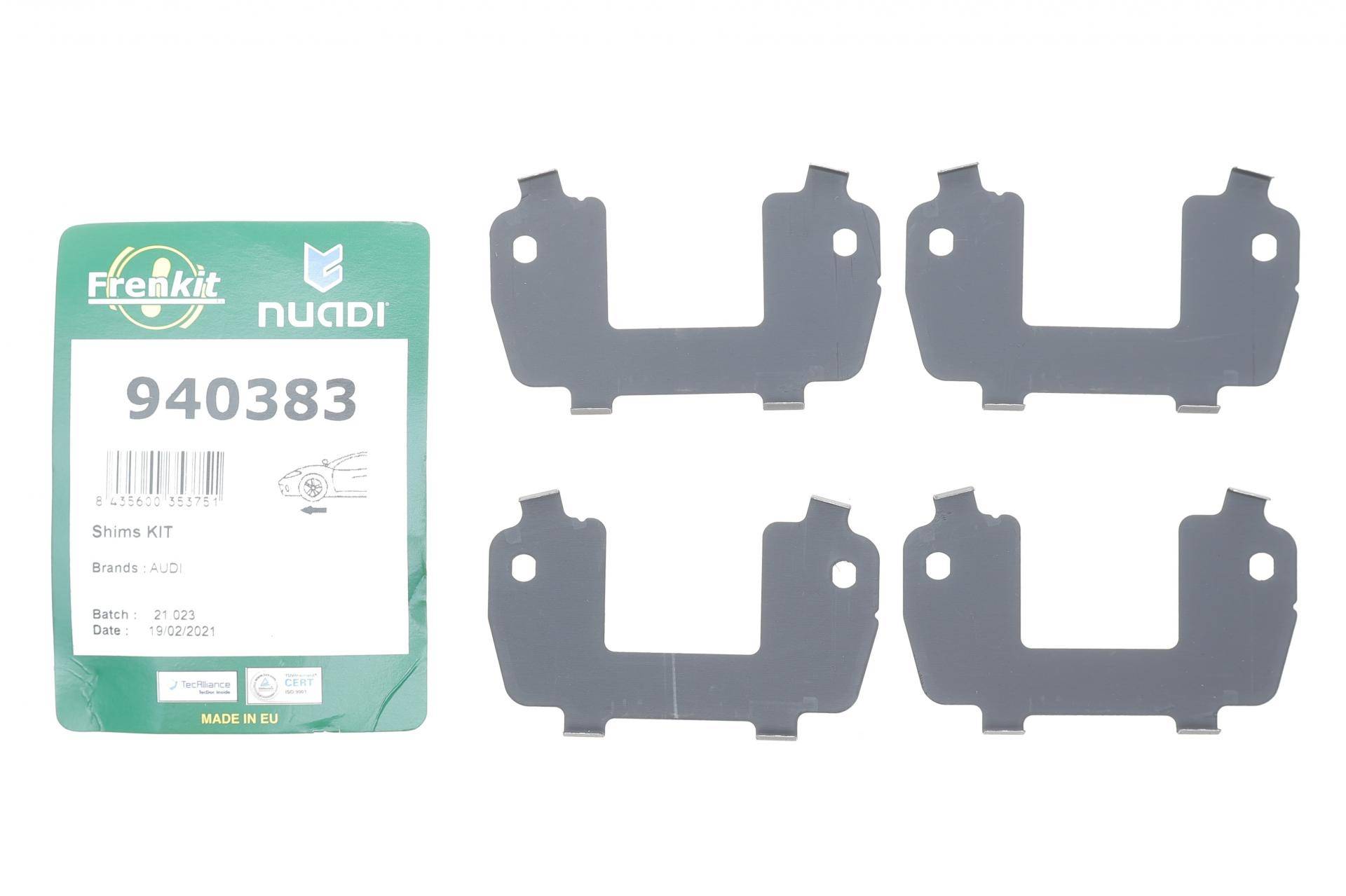 Комплект протискрипних пластин (передніх) Audi A4/A5 1.4/2.0 TFSI/TDI 15-20