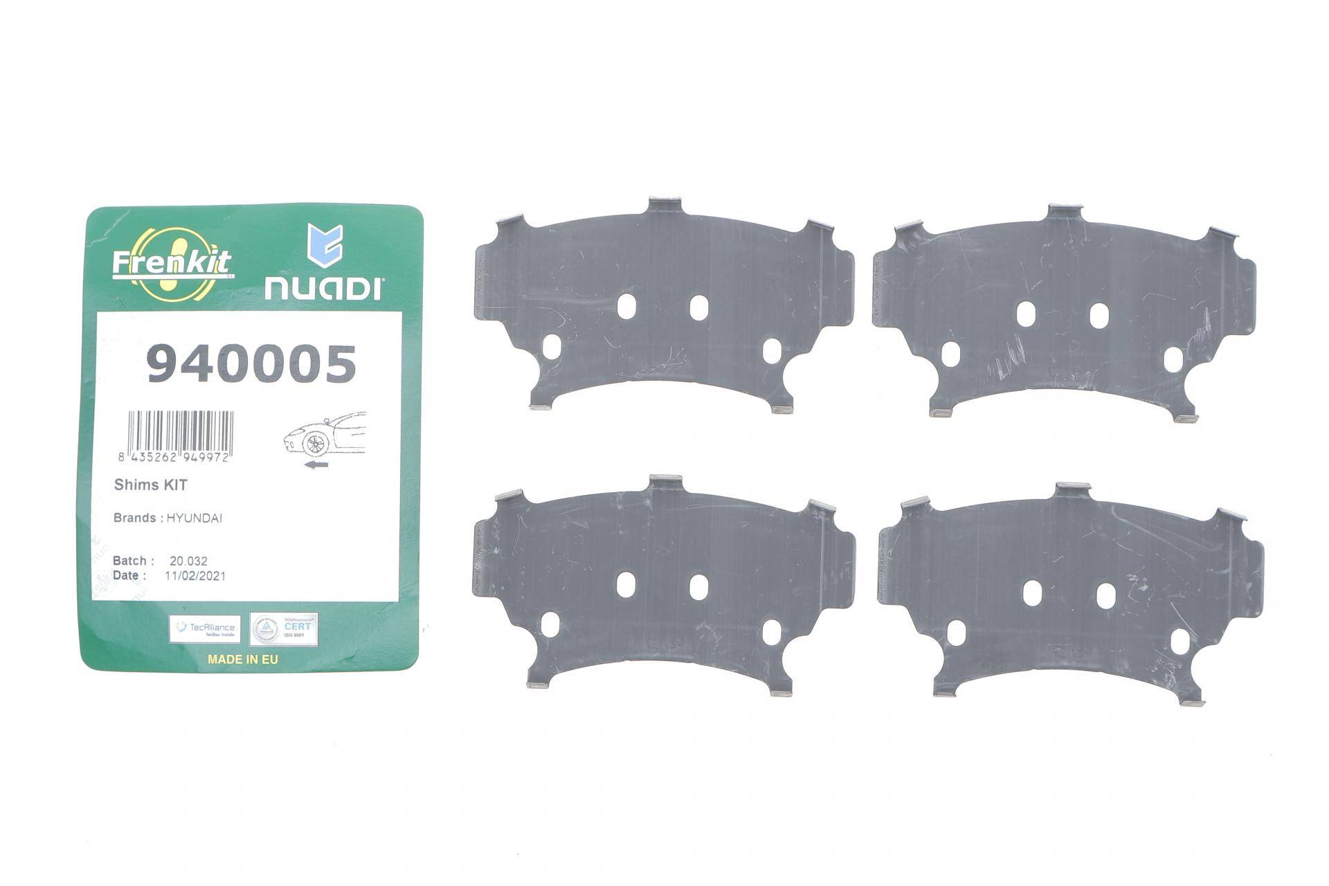Комплект протискрипних пластин (передніх) Hyundai Sonata 06-15 (Mando)