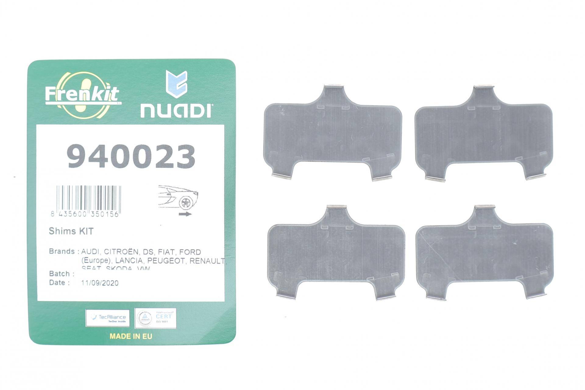 Комплект протискрипних пластин (задніх) VW Beetle 11-/Jetta IV 10-