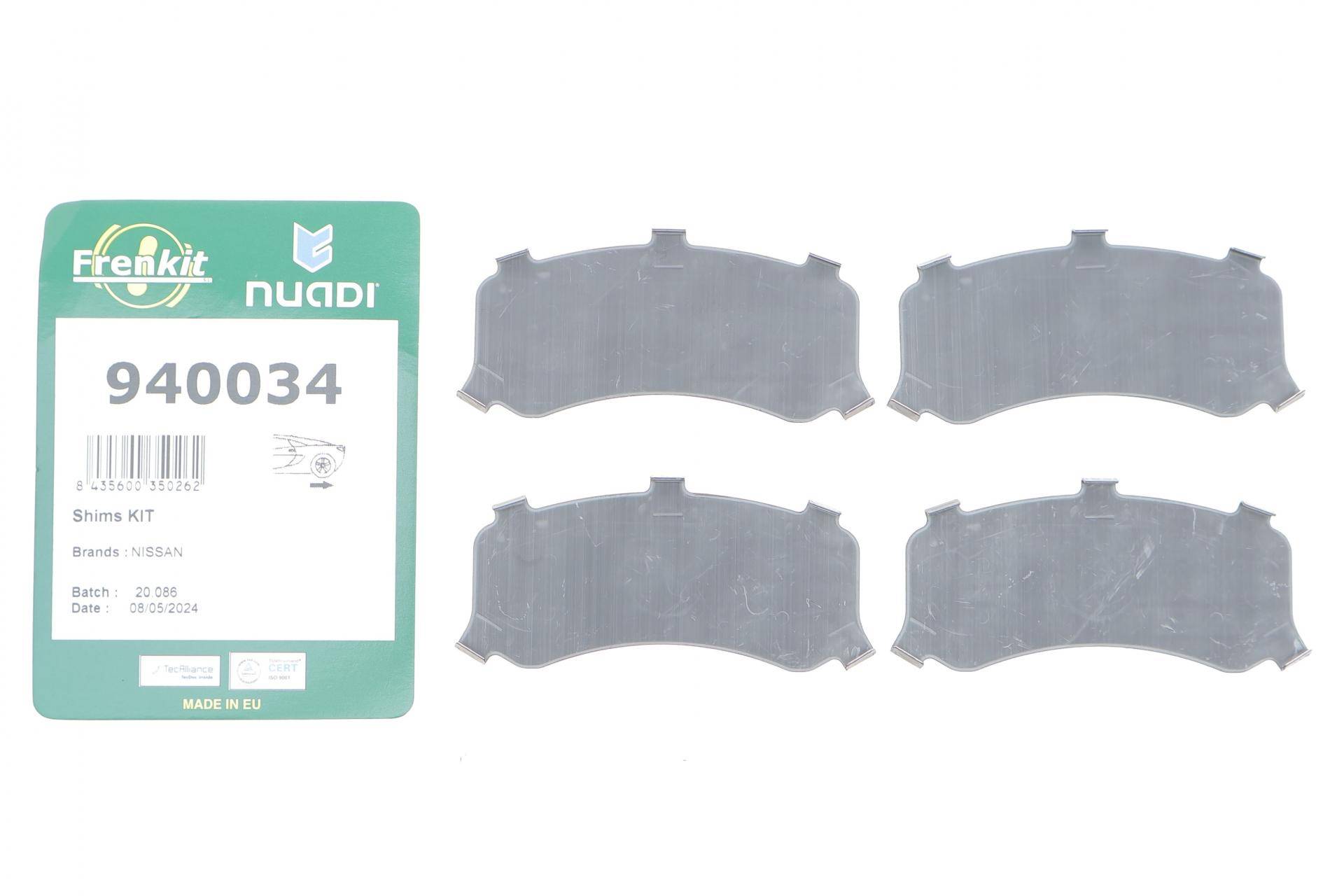 Комплект протискрипних пластин (задніх) Nissan Patrol 97- (Sumitomo)