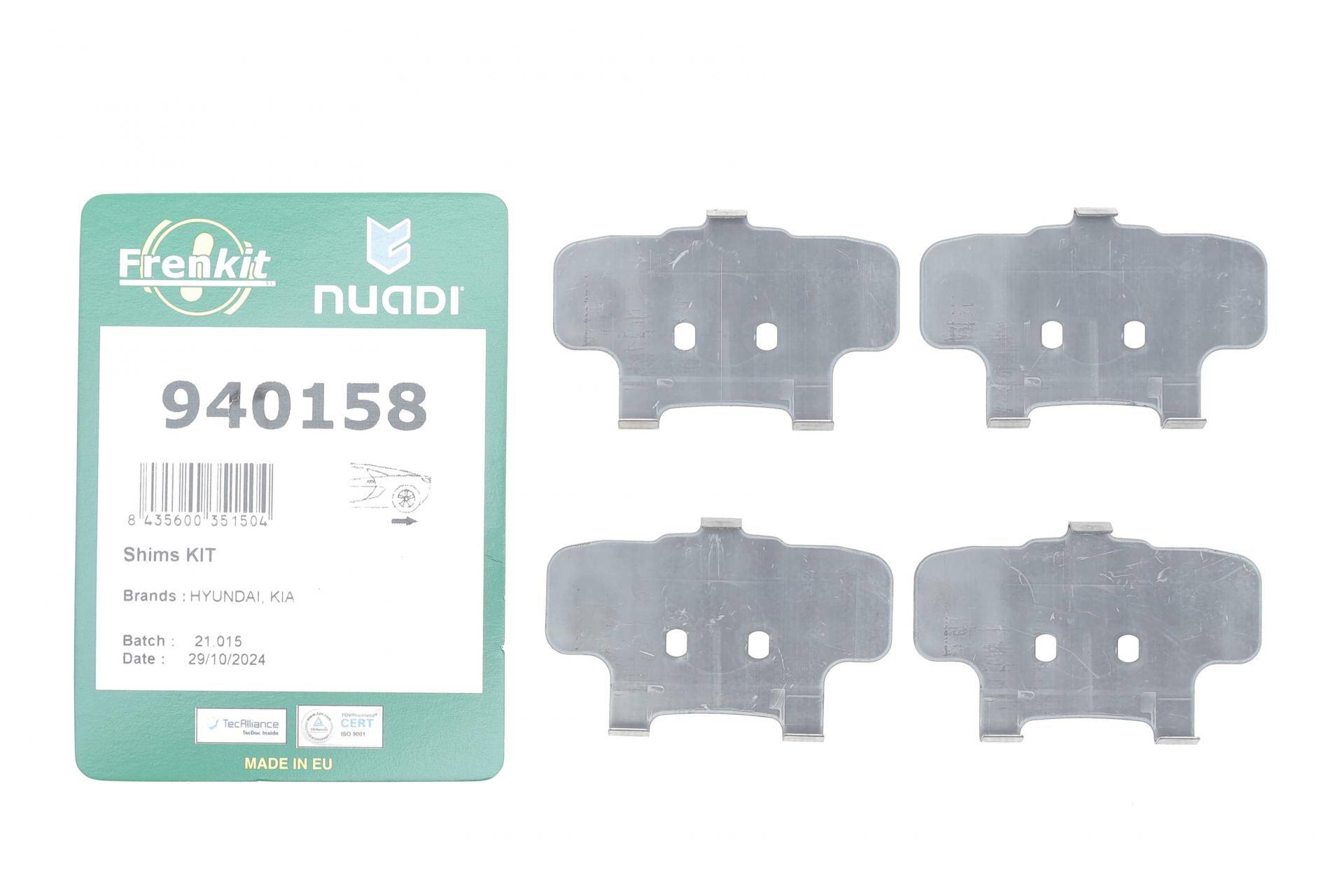 Комплект протискрипних пластин (задніх) Hyundai Santa Fe 06-12