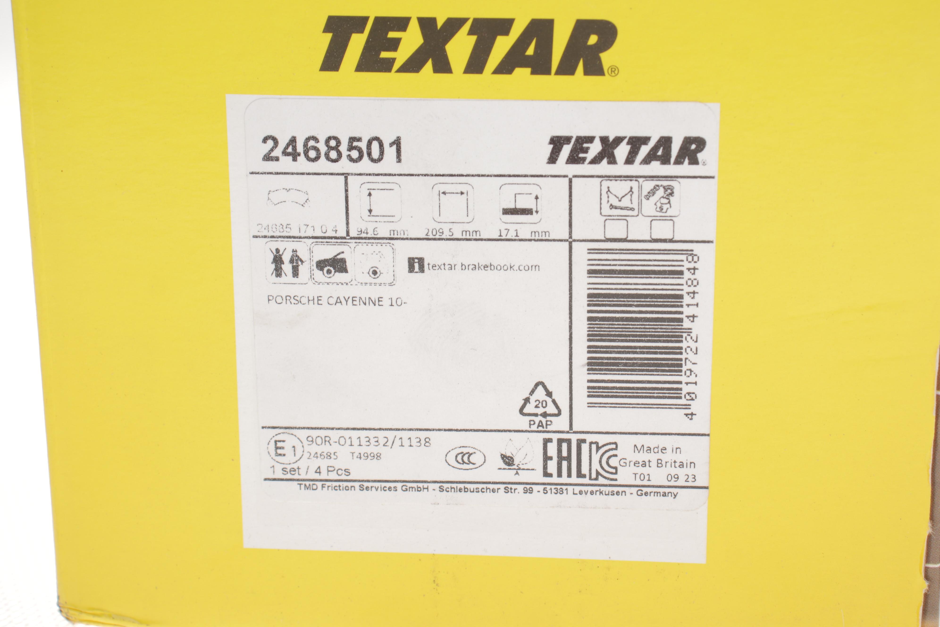 Колодки гальмівні (передні) Porsche Cayenne 10- (Brembo)