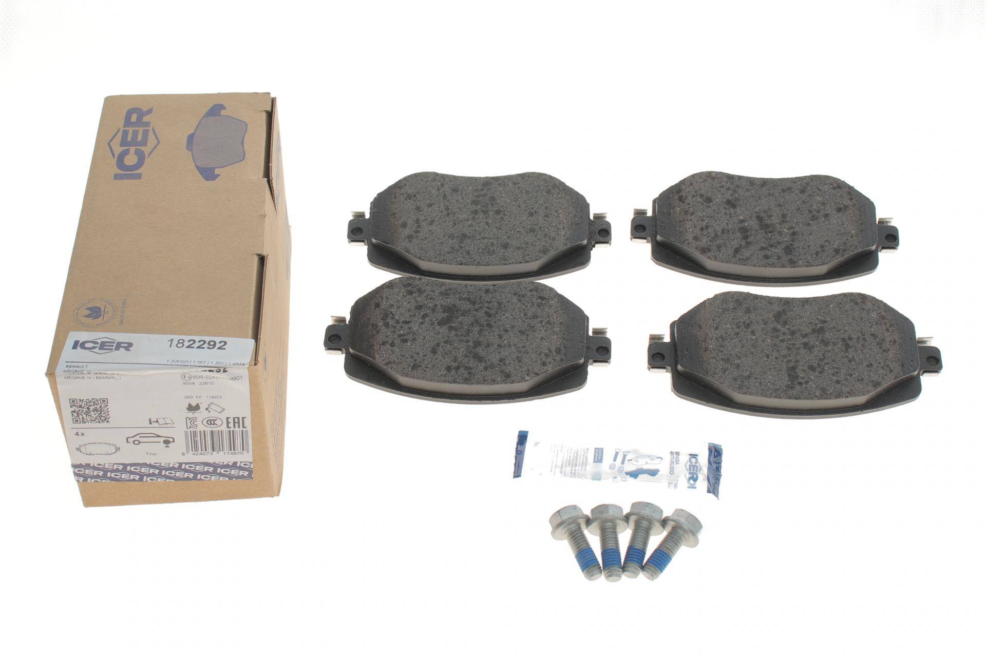 Колодки гальмівні (передні) Renault Megane IV 15-