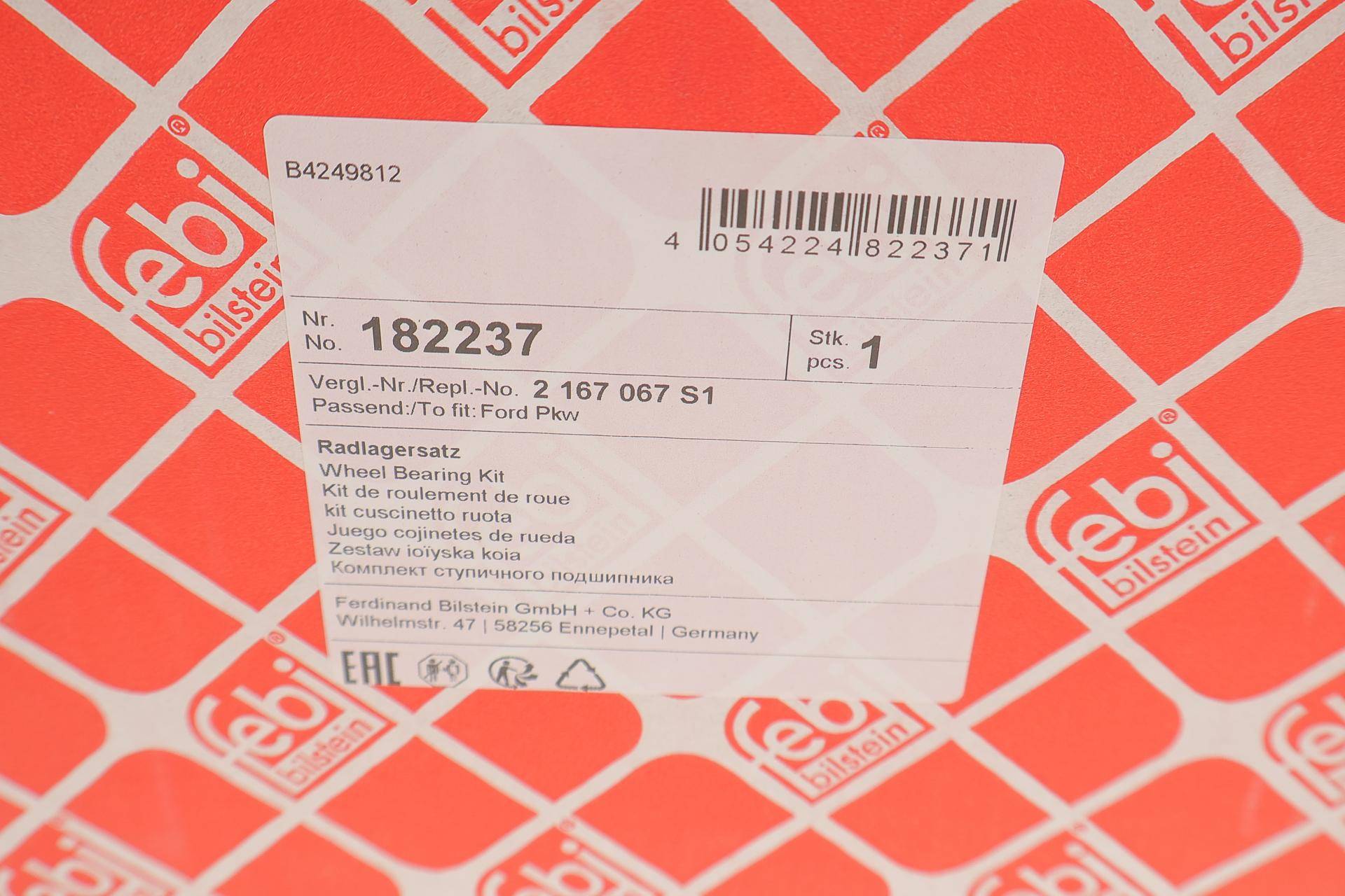 Підшипник маточини (передньої) Ford Transit 2.0/2.2 TDCi 13-(+ABS) (R) (к-кт)