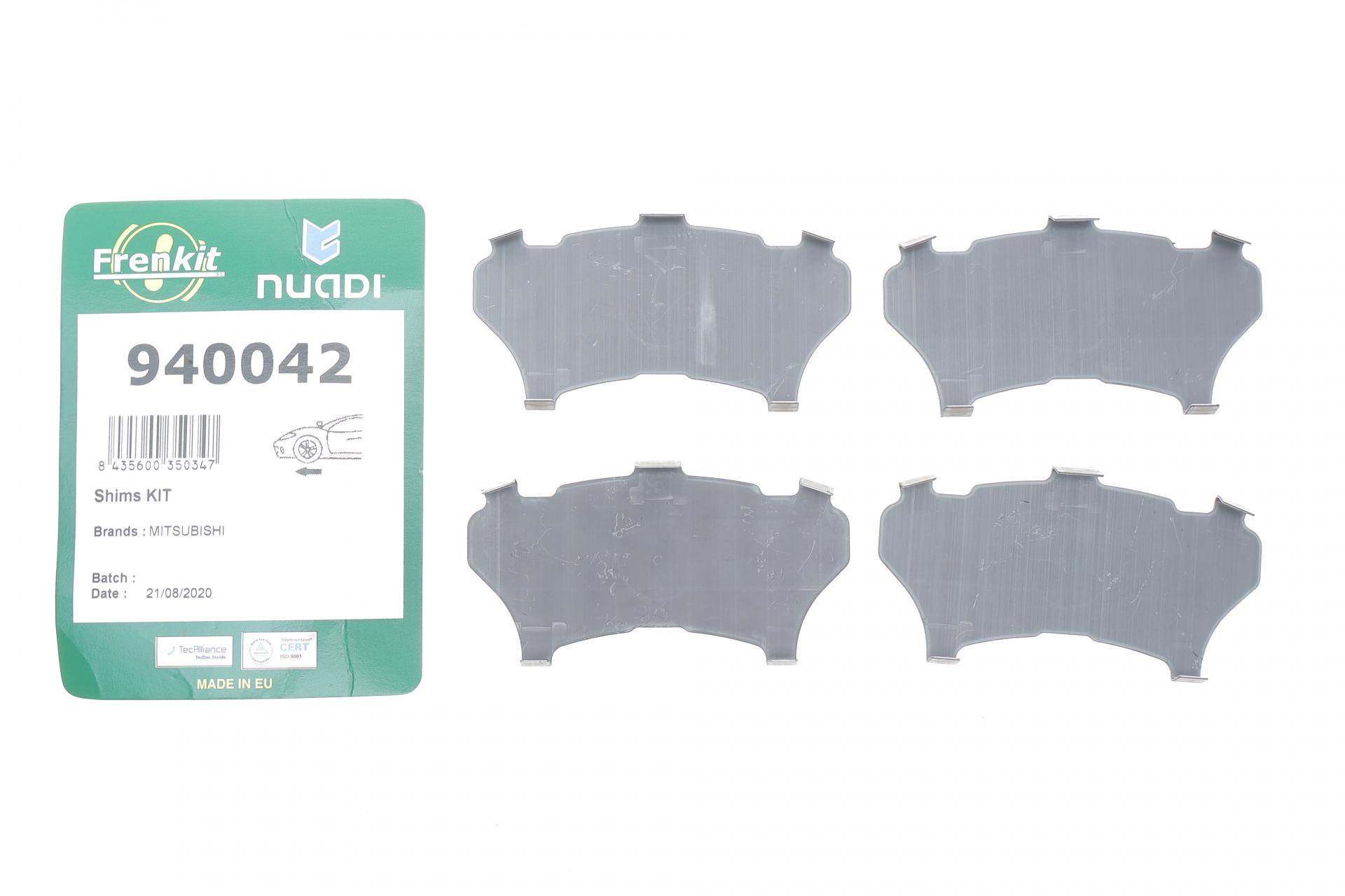 Комплект протискрипних пластин (передніх) Mitsubishi Colt 90-96/Galant/Lancer 88-04/Space Wagon 91-98