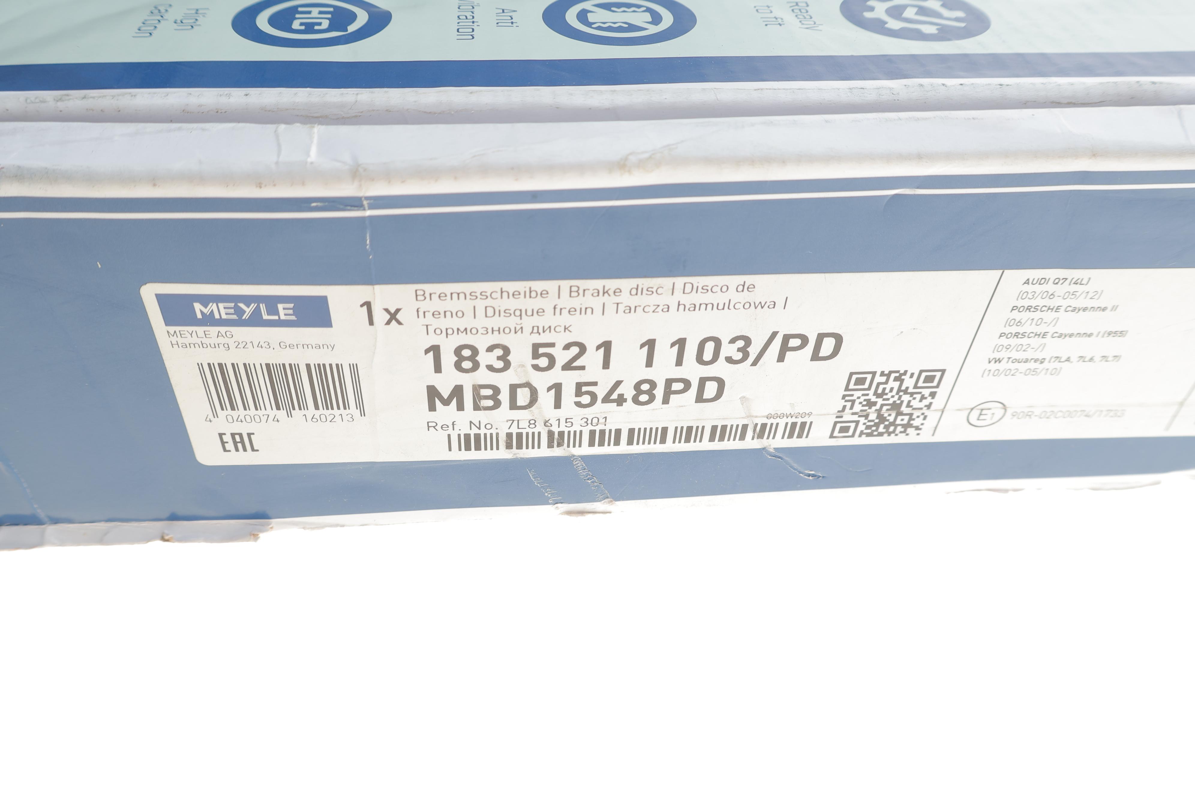 Диск гальмівний (передній) Audi Q7 06-15/Porsche Cayenne 02-/VW Touareg 02-10 (350x34) (L)