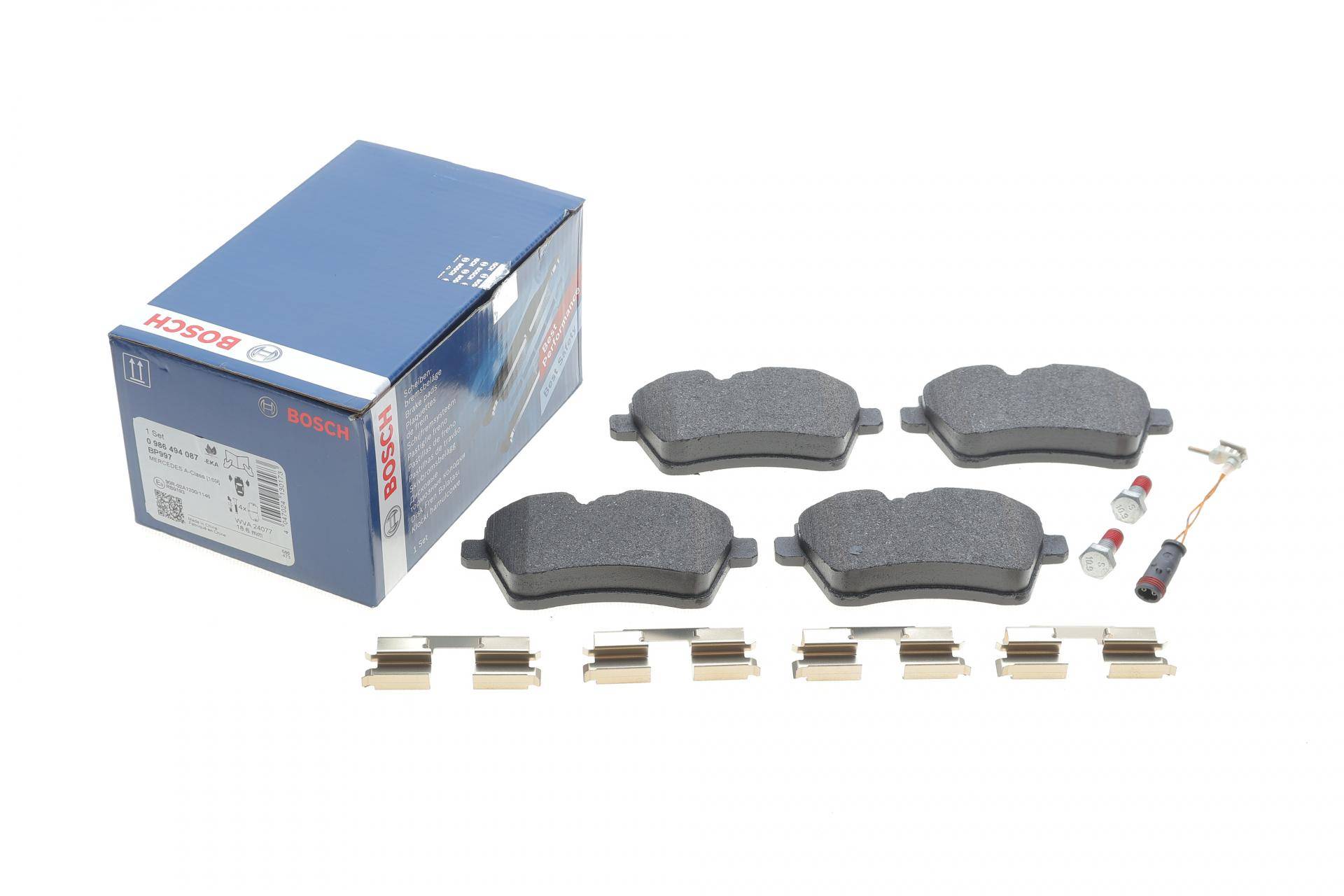 Колодки гальмівні (передні) MB A-class (W169) 04-12/B-class (W245) 05-11