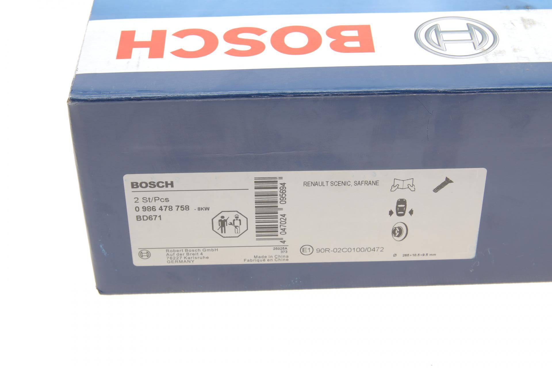 Диск гальмівний (задній) Renault Scenic I 00-03 (265x10.5)