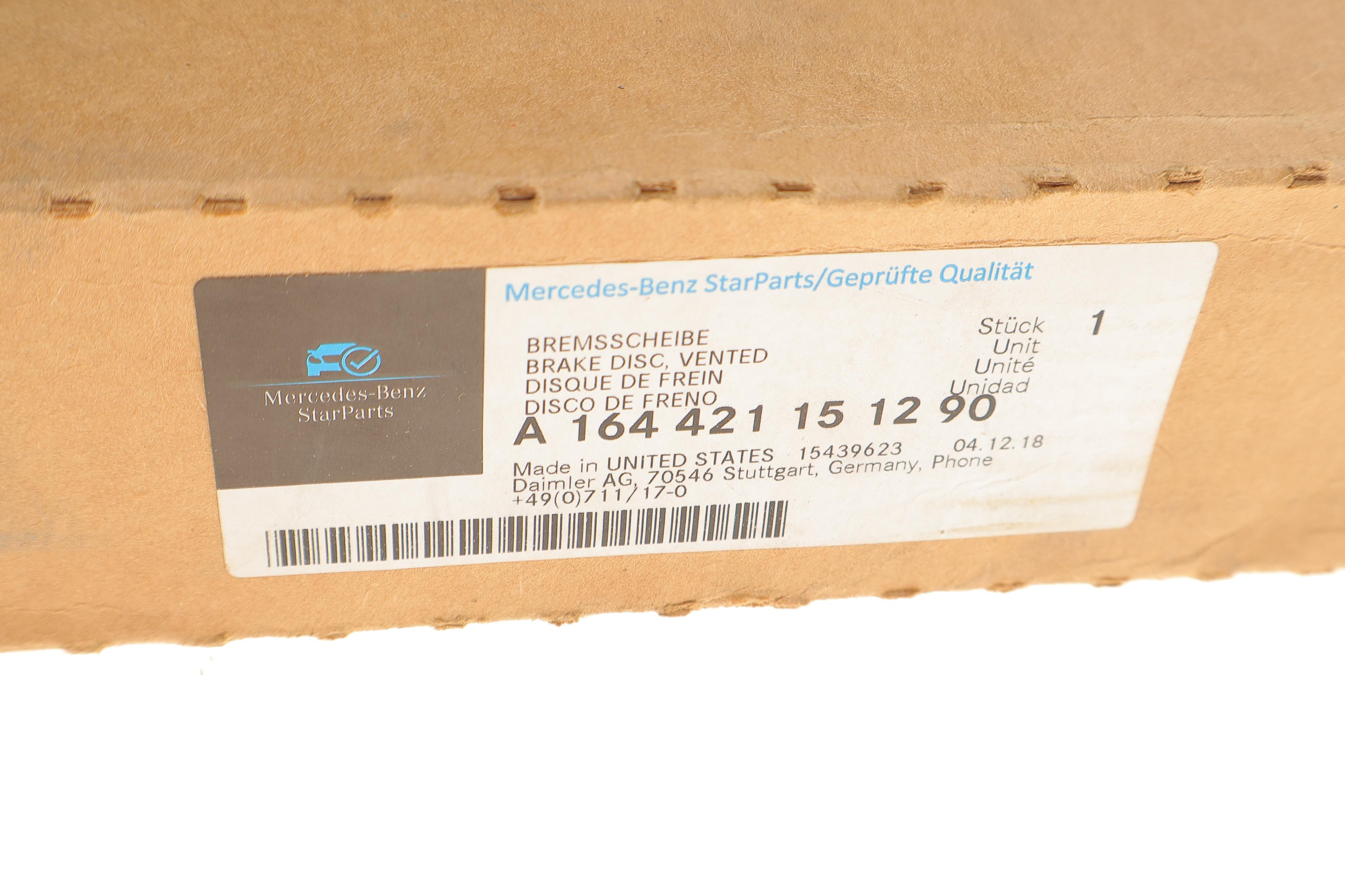 Диск гальмівний (передній) MB GL-class (X164)/R-class (W251) 06-12