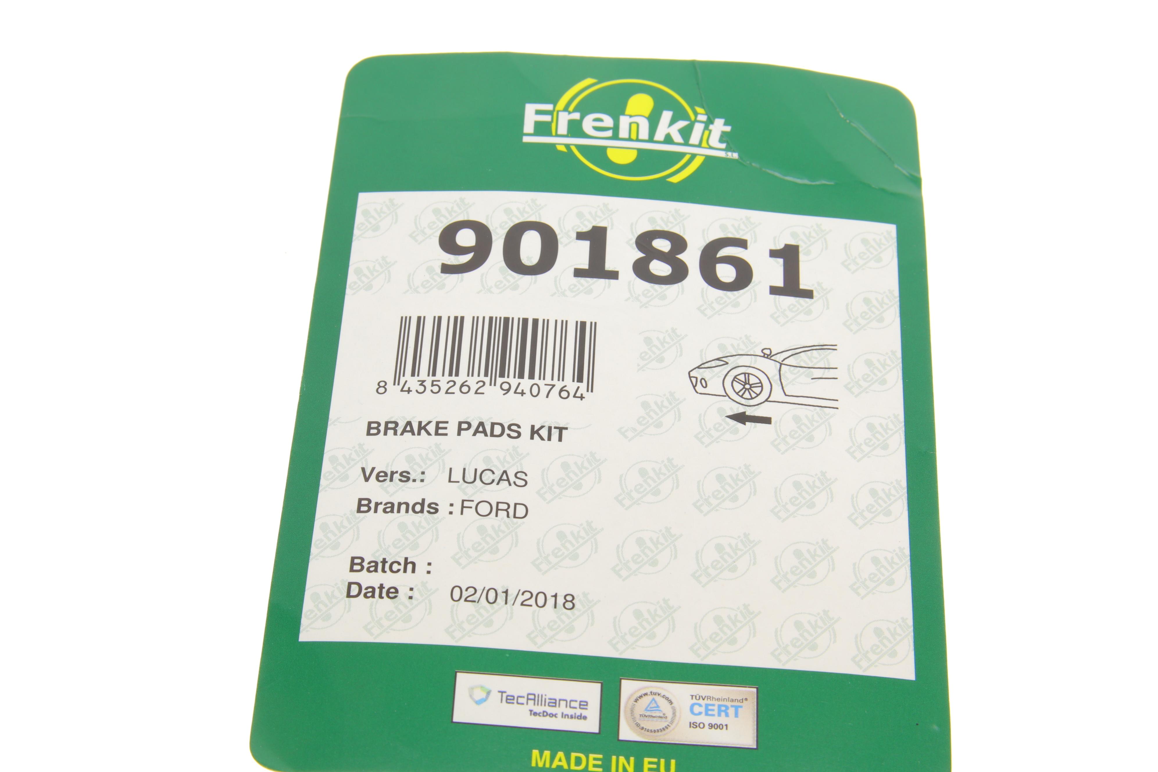 Планка супорта (переднього) прижимна (к-кт) Ford Transit Courier 14- (Lucas)