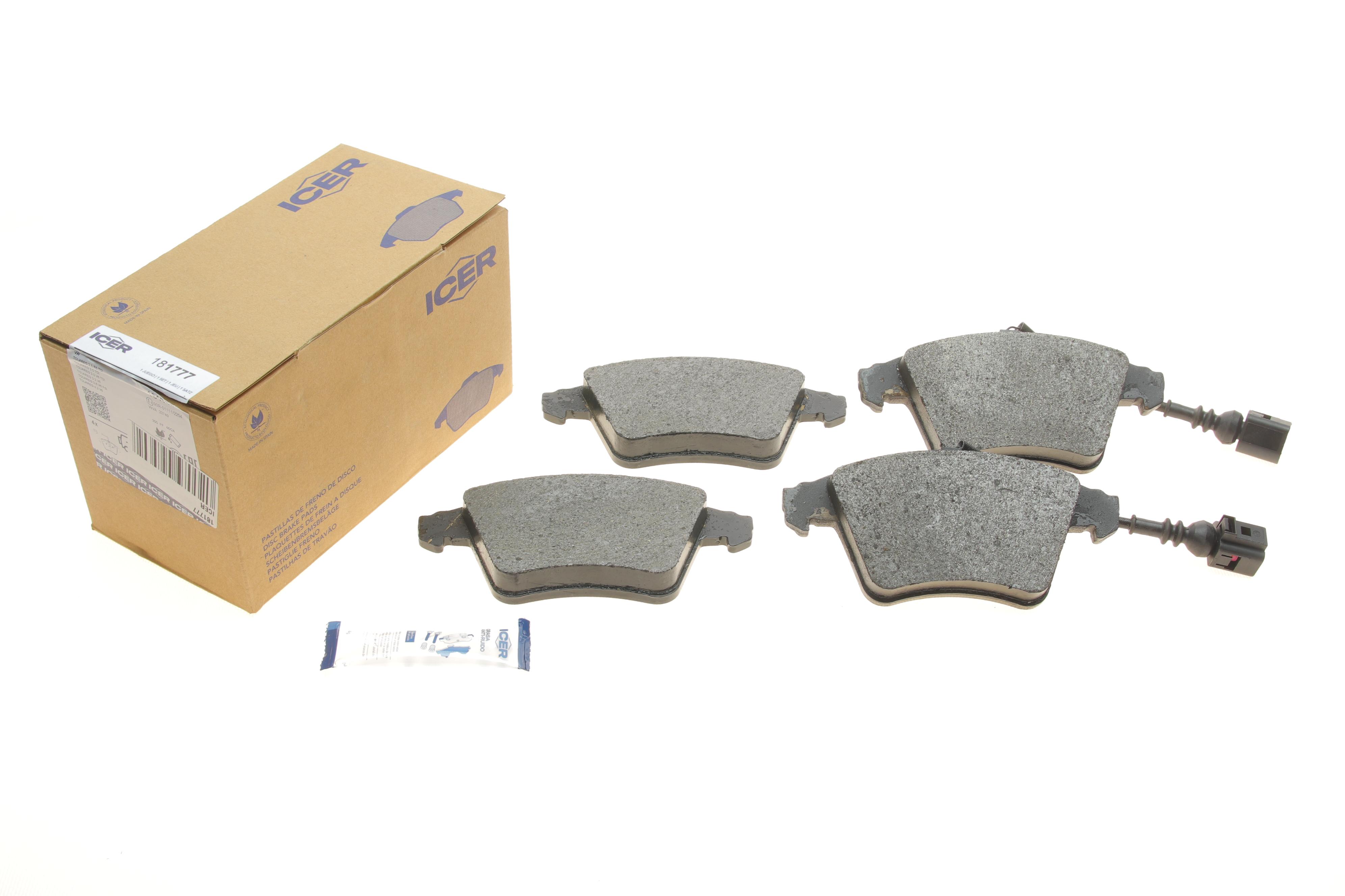 Колодки гальмівні (передні) VW Touareg 02-10 (+датчики)