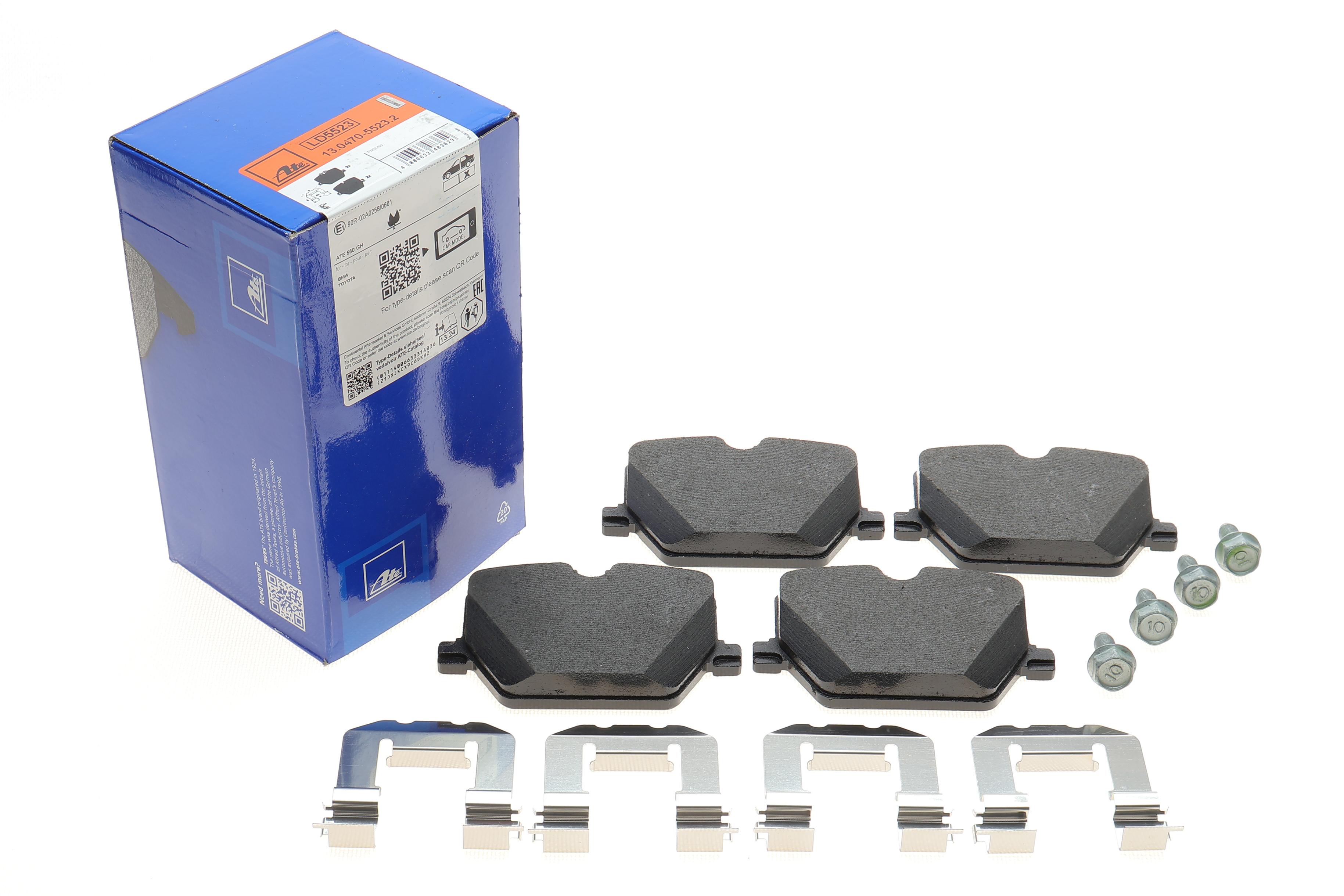 Колодки гальмівні (задні) BMW 3 (G20/G21/G80/G81/G28)/4 (G22/G23/G82/G83/G26) 18-/i4 (G26) 21- ATE Ceramic