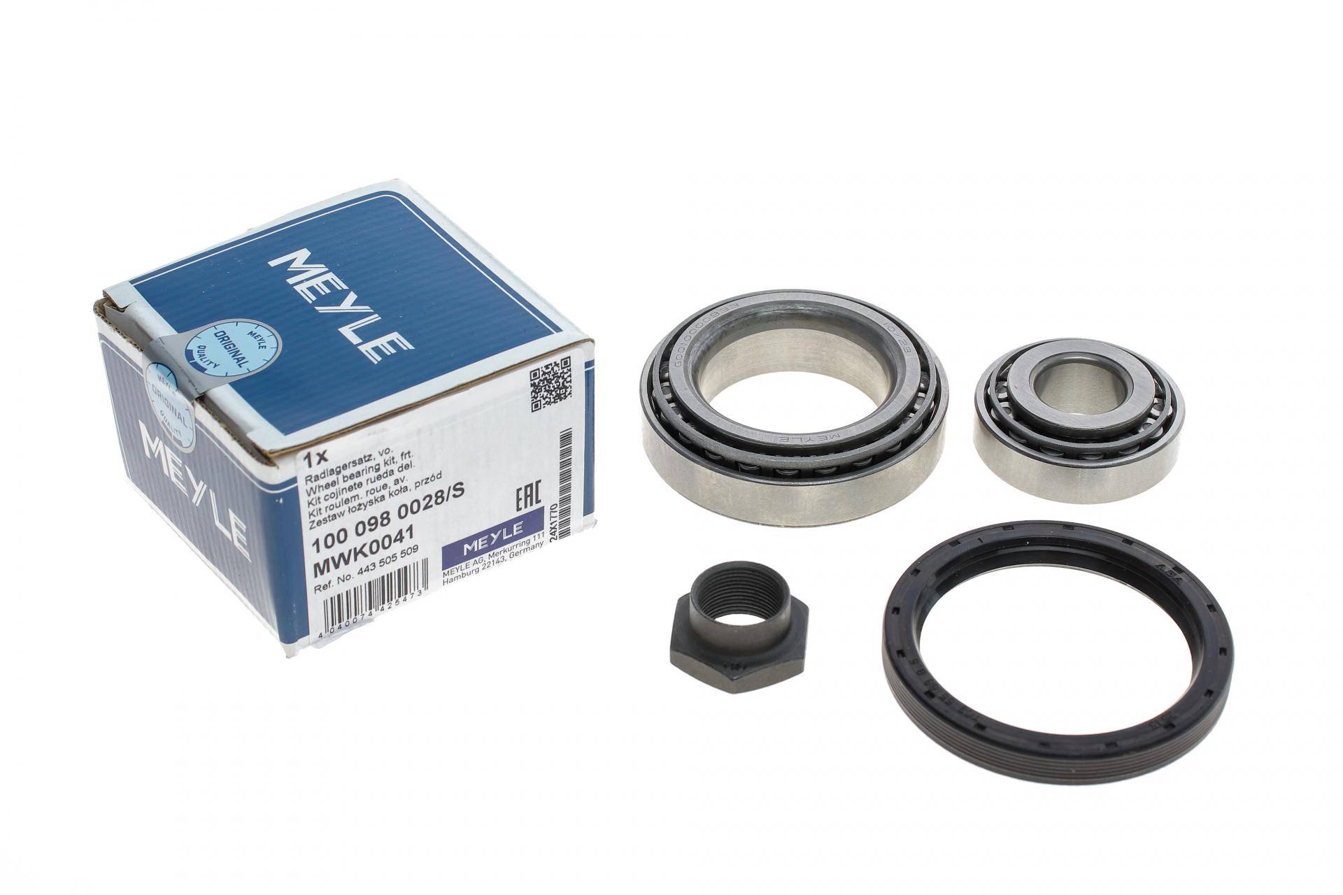 Підшипник маточини (передньої) VW T3 79-92 (19.05x45.24x17.6/41x68x18.5) (к-кт)