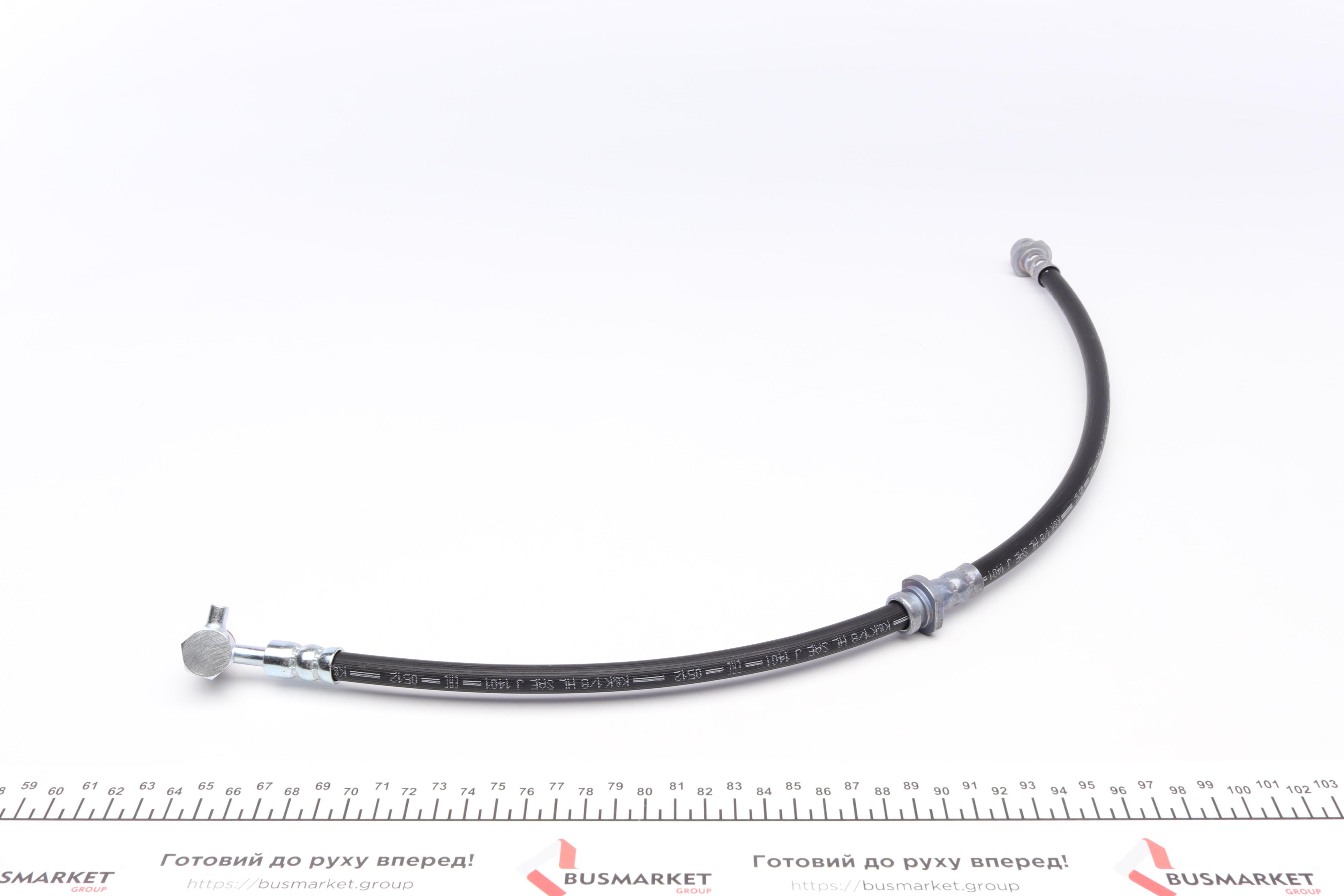 Шланг гальмівний (передній) Nissan Qashqai/Renault Kadjar 13- (L) (602mm) M10x1/M10x1