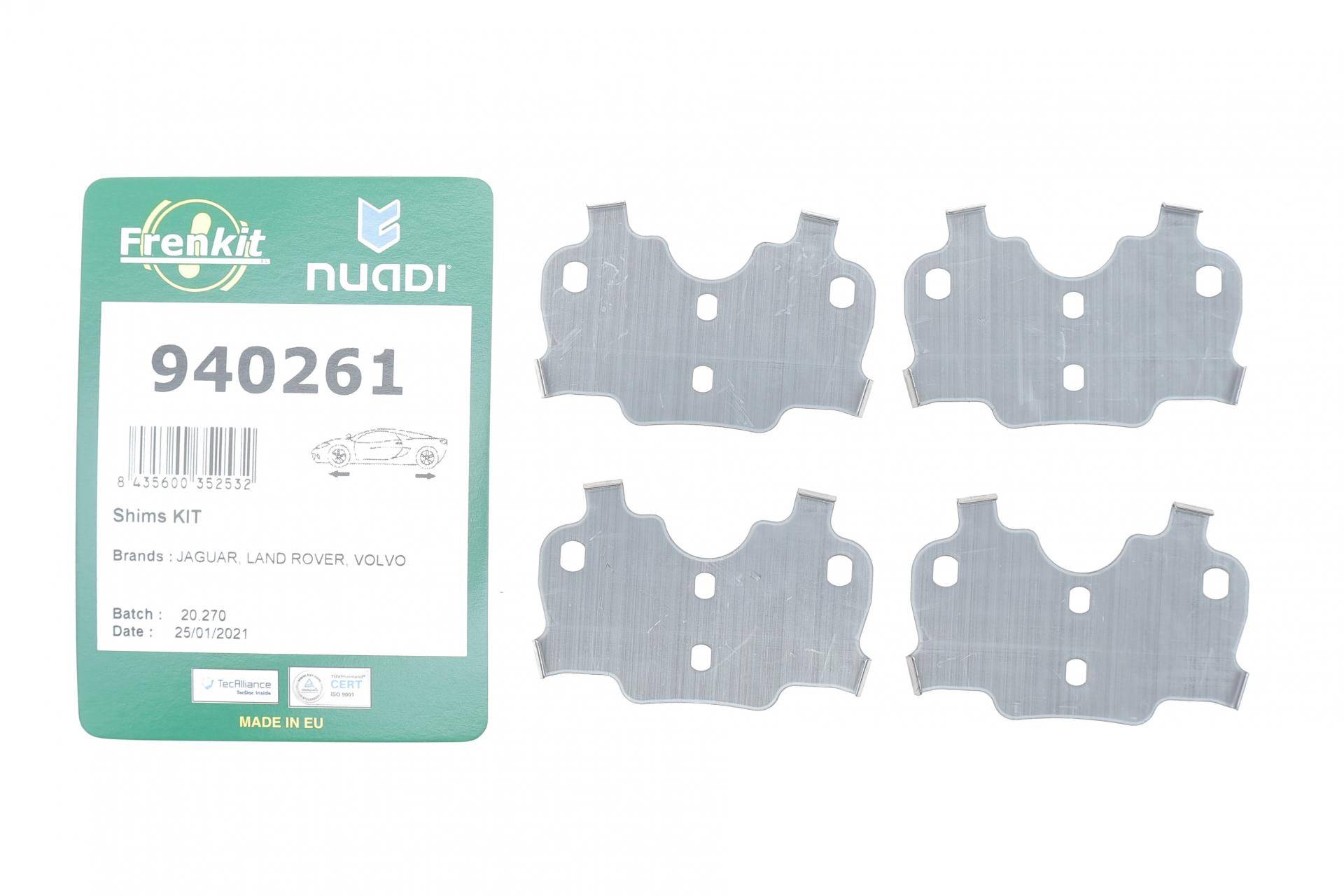 Комплект протискрипних пластин (передніх/задніх) Volvo S90/V60/V90/XC60/XC90 16-