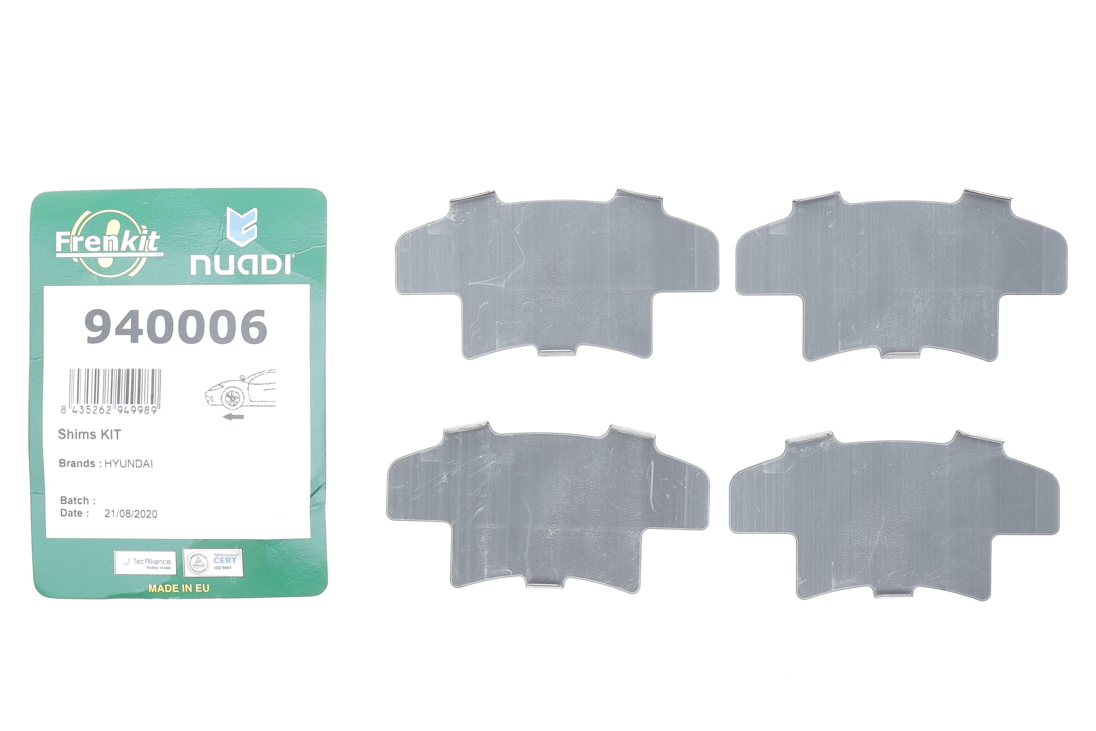 Комплект протискрипних пластин (передніх) Hyundai H100 93-04 (Continental)