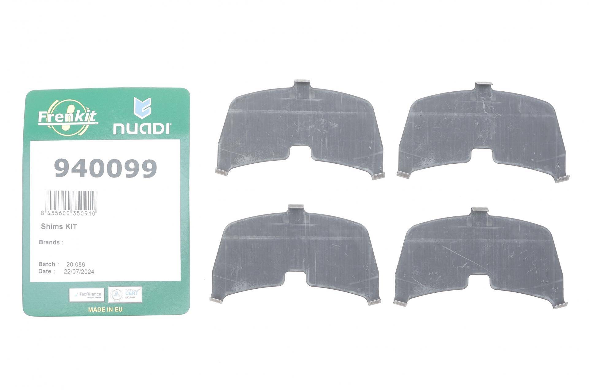 Комплект протискрипних пластин (передніх) Mitsubishi Lancer III-IV 95-13/Colt III 02-12