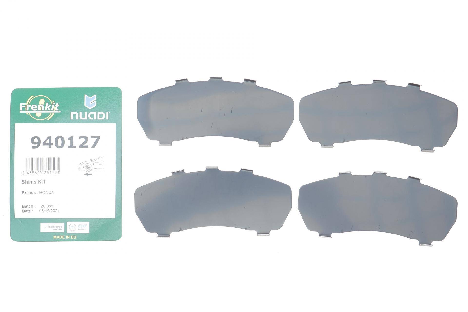 Комплект протискрипних пластин (передніх) Honda CR-V IV/Crosstour 12-