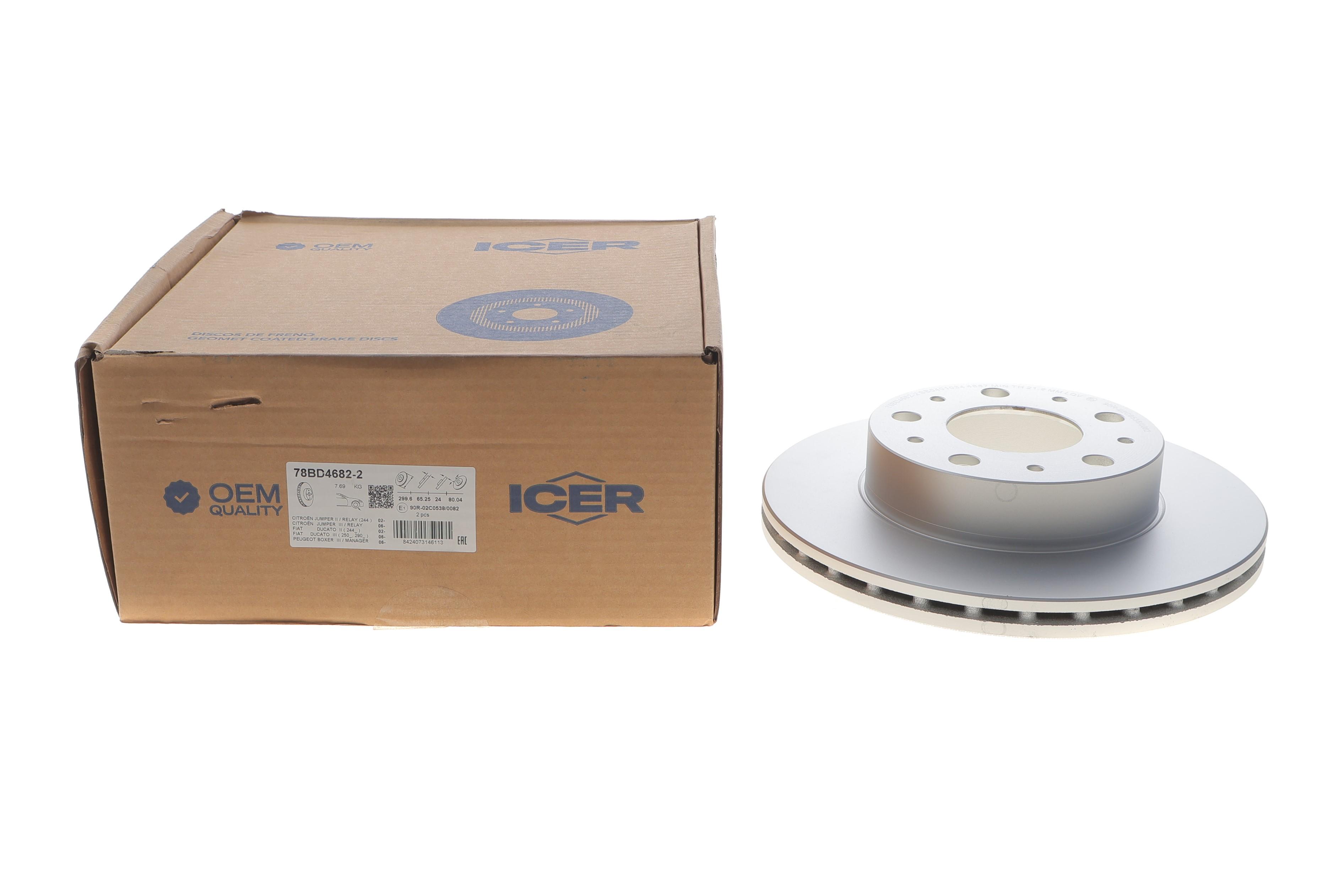 Диск гальмівний (передній) Citroen Jumper/Fiat Ducato/Peugeot Boxer 1.8t 94- (300x24)(з покр.)(вент.)