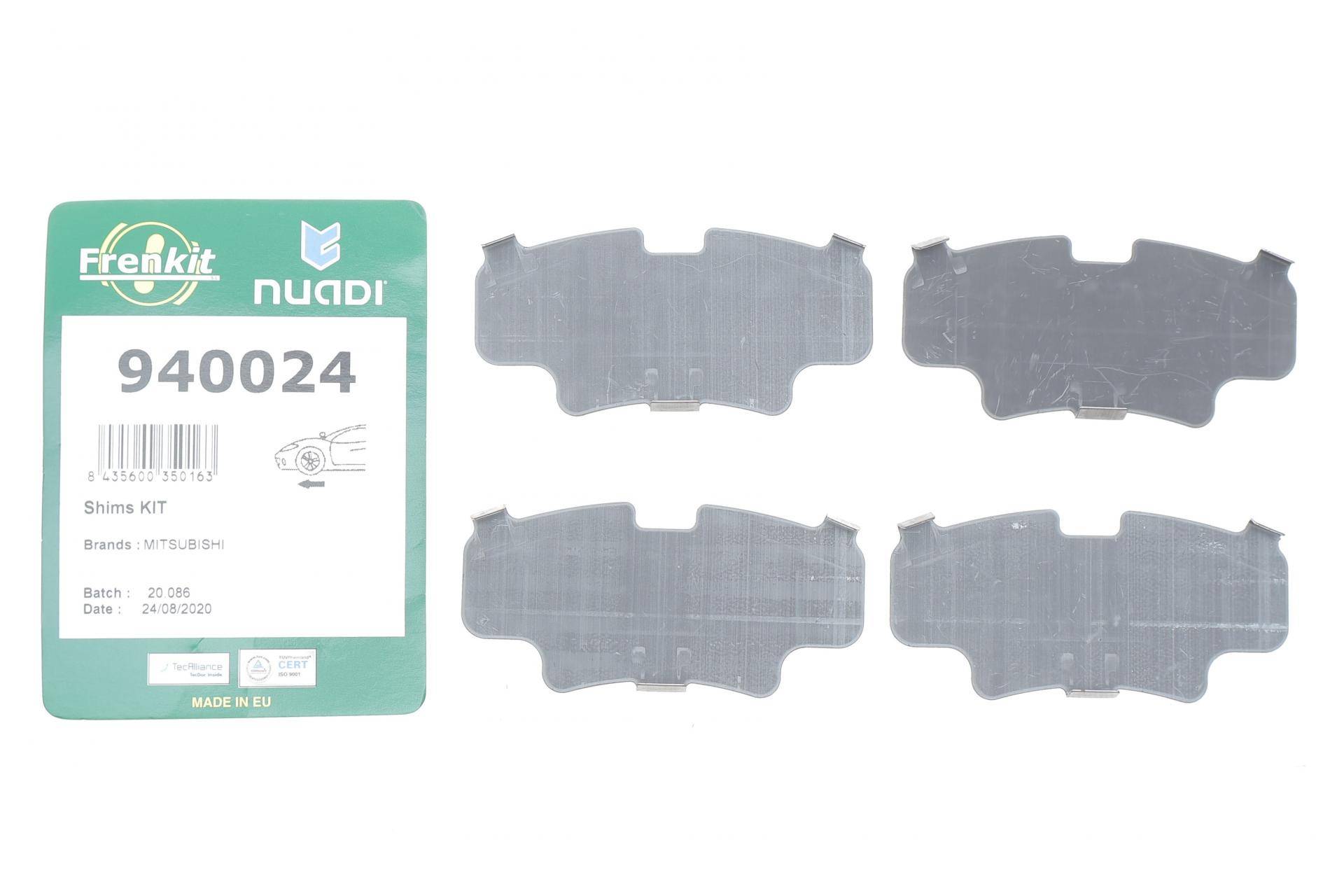 Комплект протискрипних пластин (передніх) Mitsubishi L200/L300/Pagero 80-