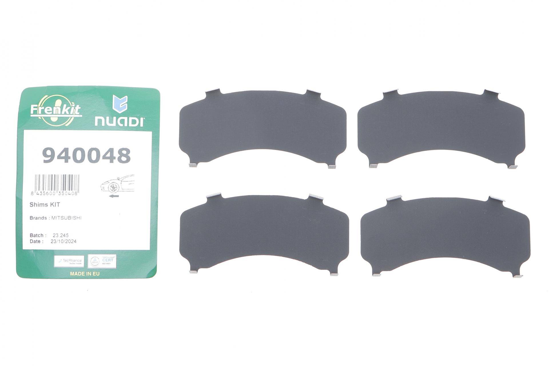 Комплект протискрипних пластин (передніх) Mitsubishi Grandis 04-11/Pajero 00- (Sumitomo)