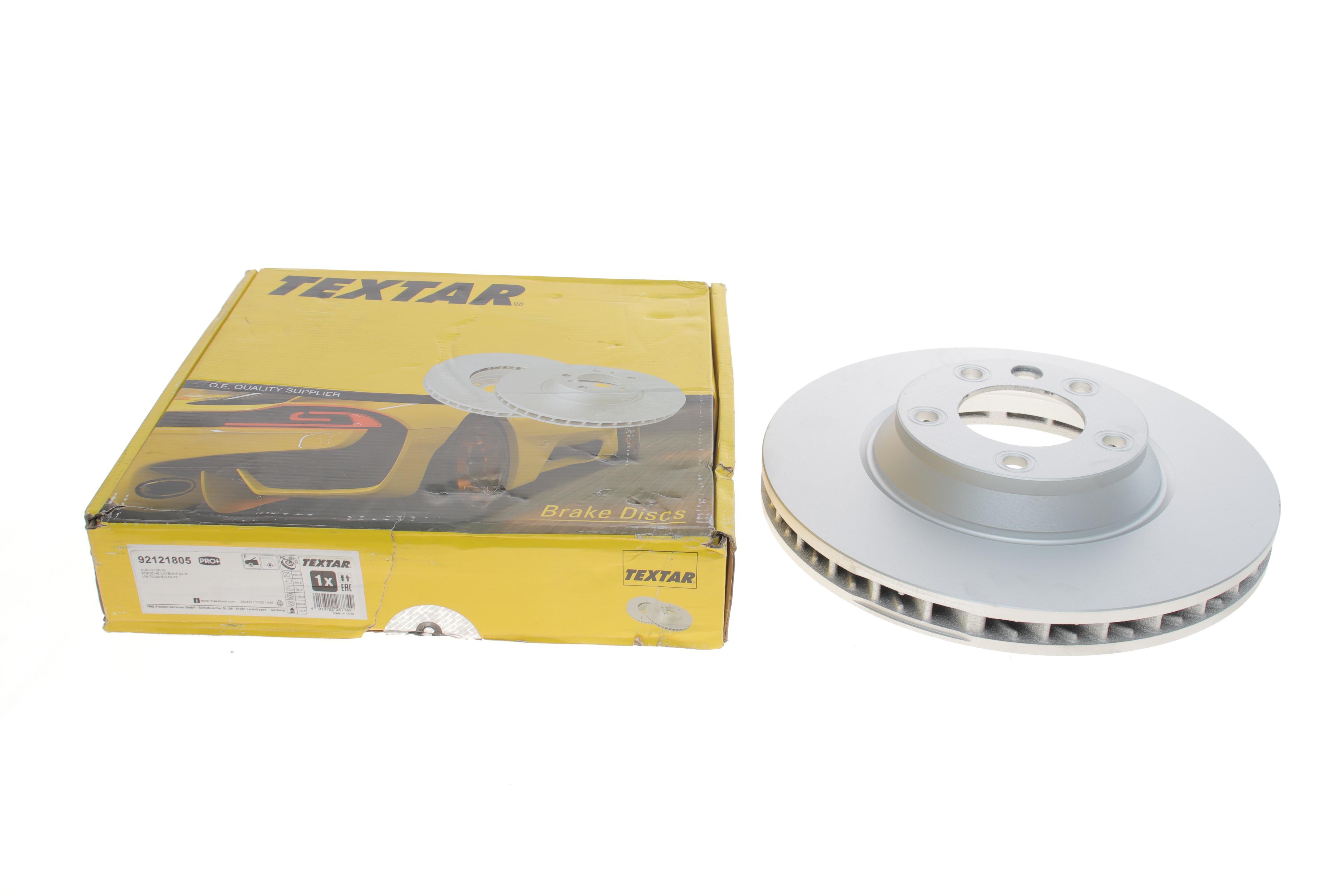 Диск гальмівний (передній) Audi Q7 06-15/Porsche Cayenne 02-/VW Touareg 02-10 (350x34) (R) PRO+