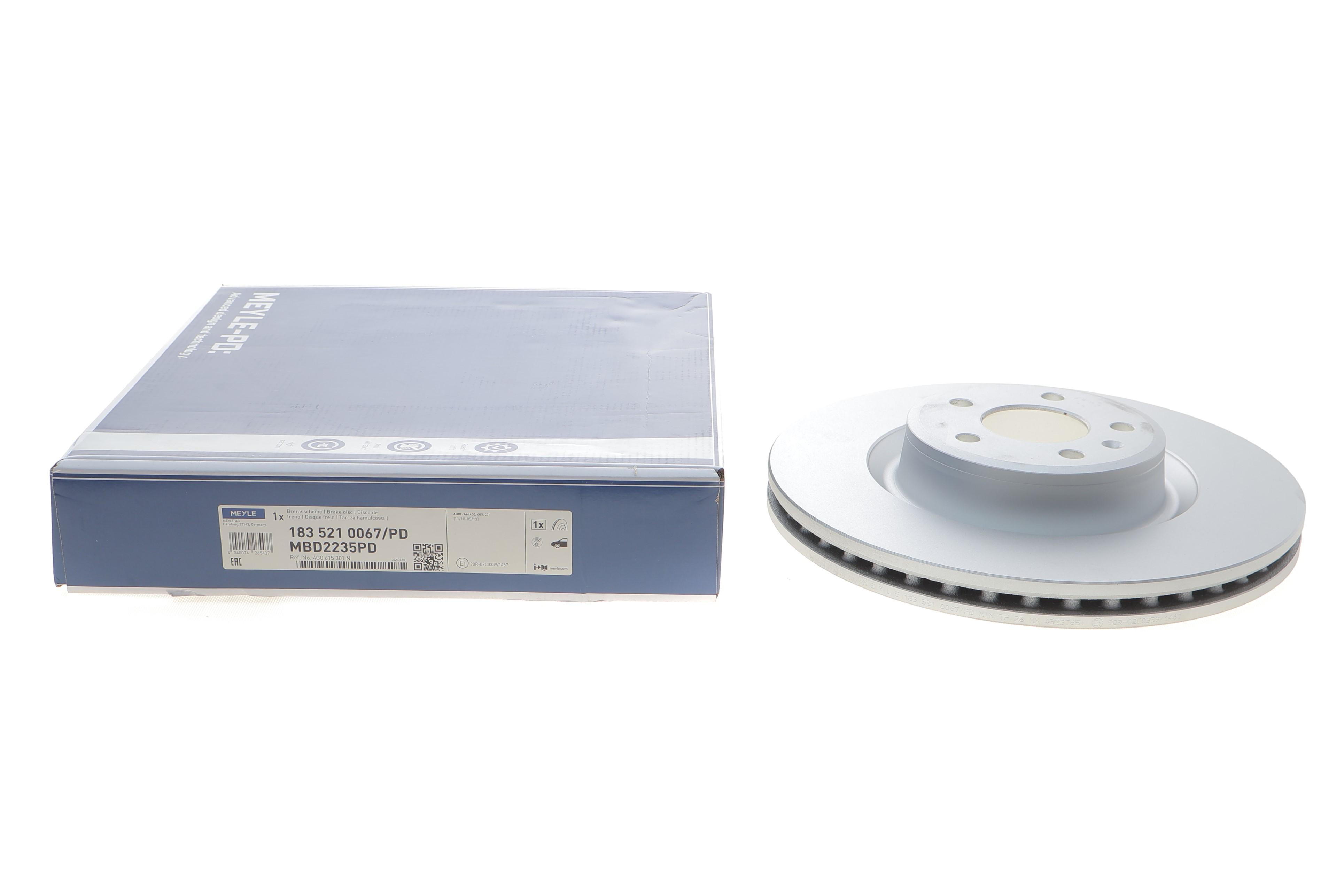 Диск гальмівний (передній) Audi A6 12-18 (345x30) (з покриттям) (вентильований)