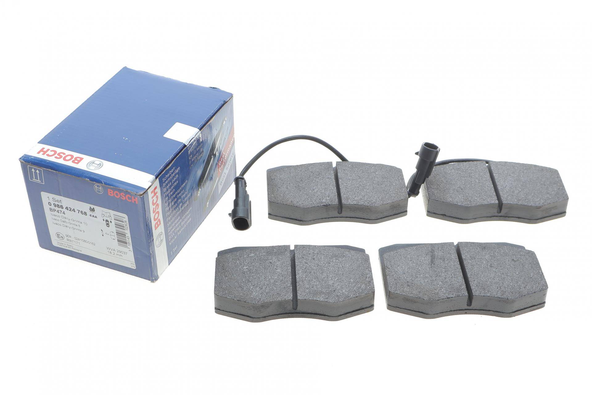 Колодки гальмівні (передні) Iveco Daily II 97-99 (+датчики)