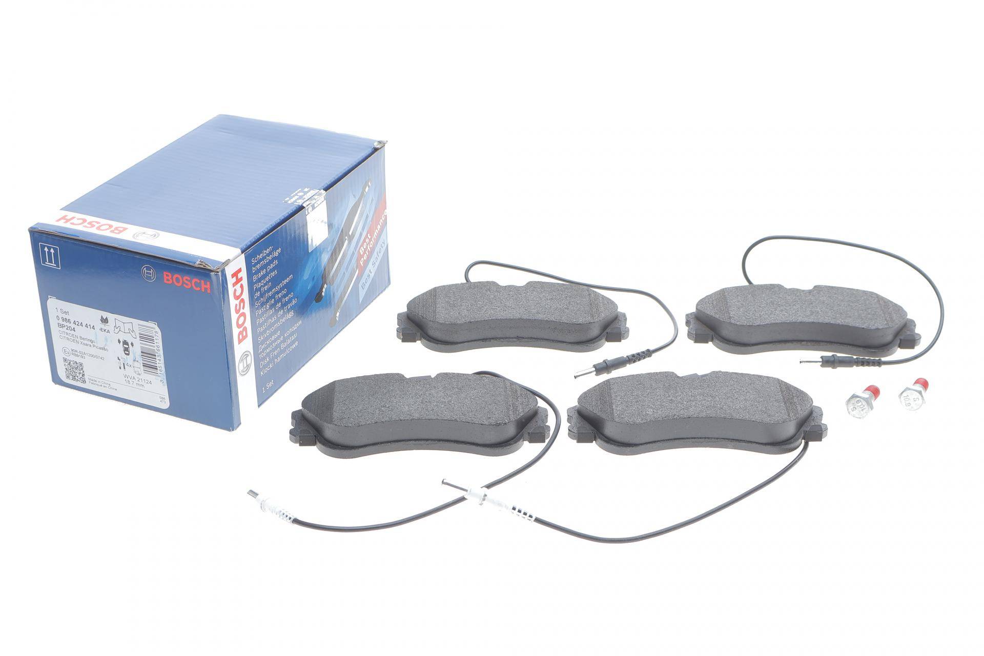 Колодки гальмівні (передні) Citroen Berlingo 96-11/Xsara/Peugeot 306 93-05/Partner 96-15 (+датчики)