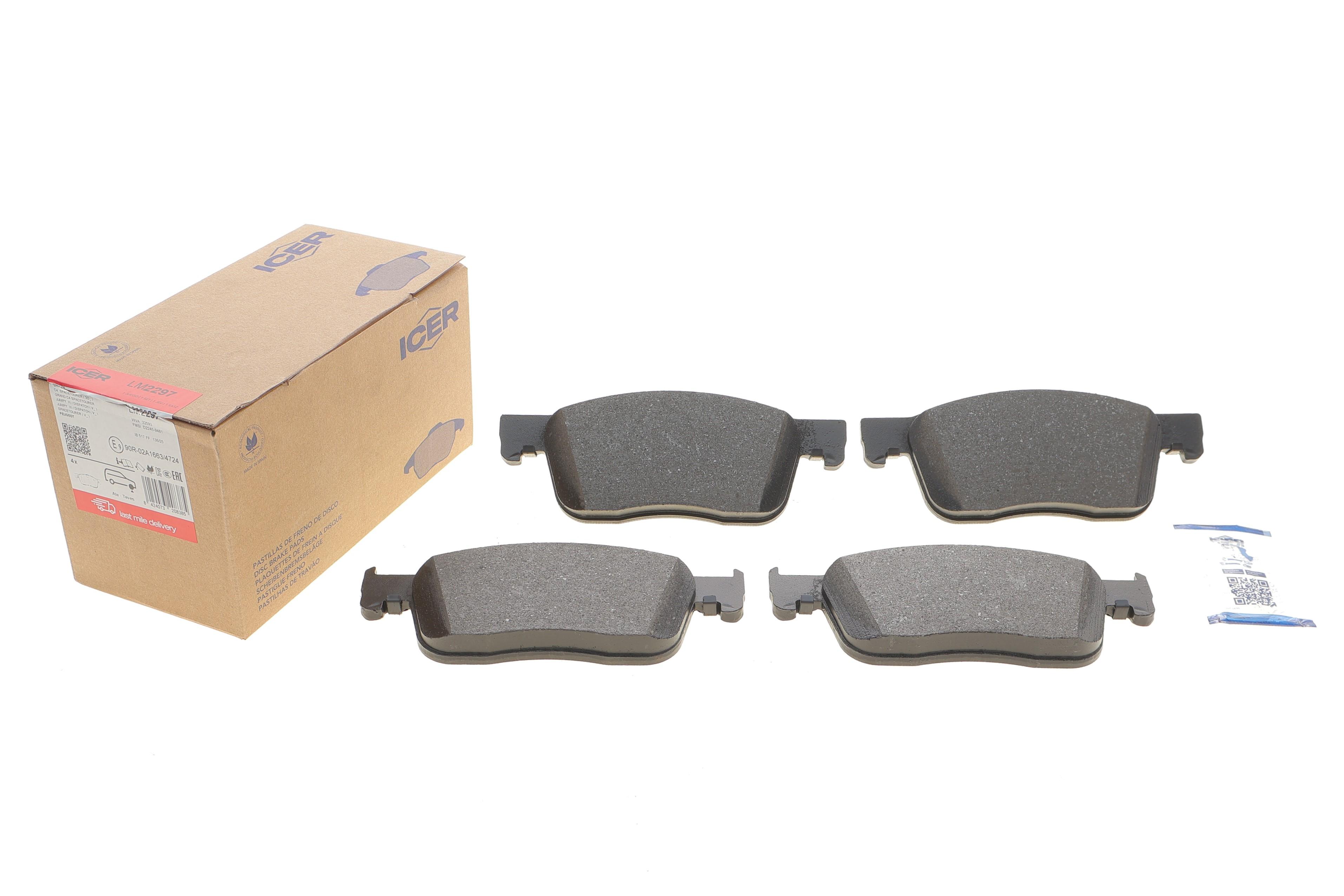 Колодки гальмівні (передні) Citroen Jumpy/C4/Peugeot Expert 16-/Opel Vivaro 19-/Fiat E-Scudo 22-