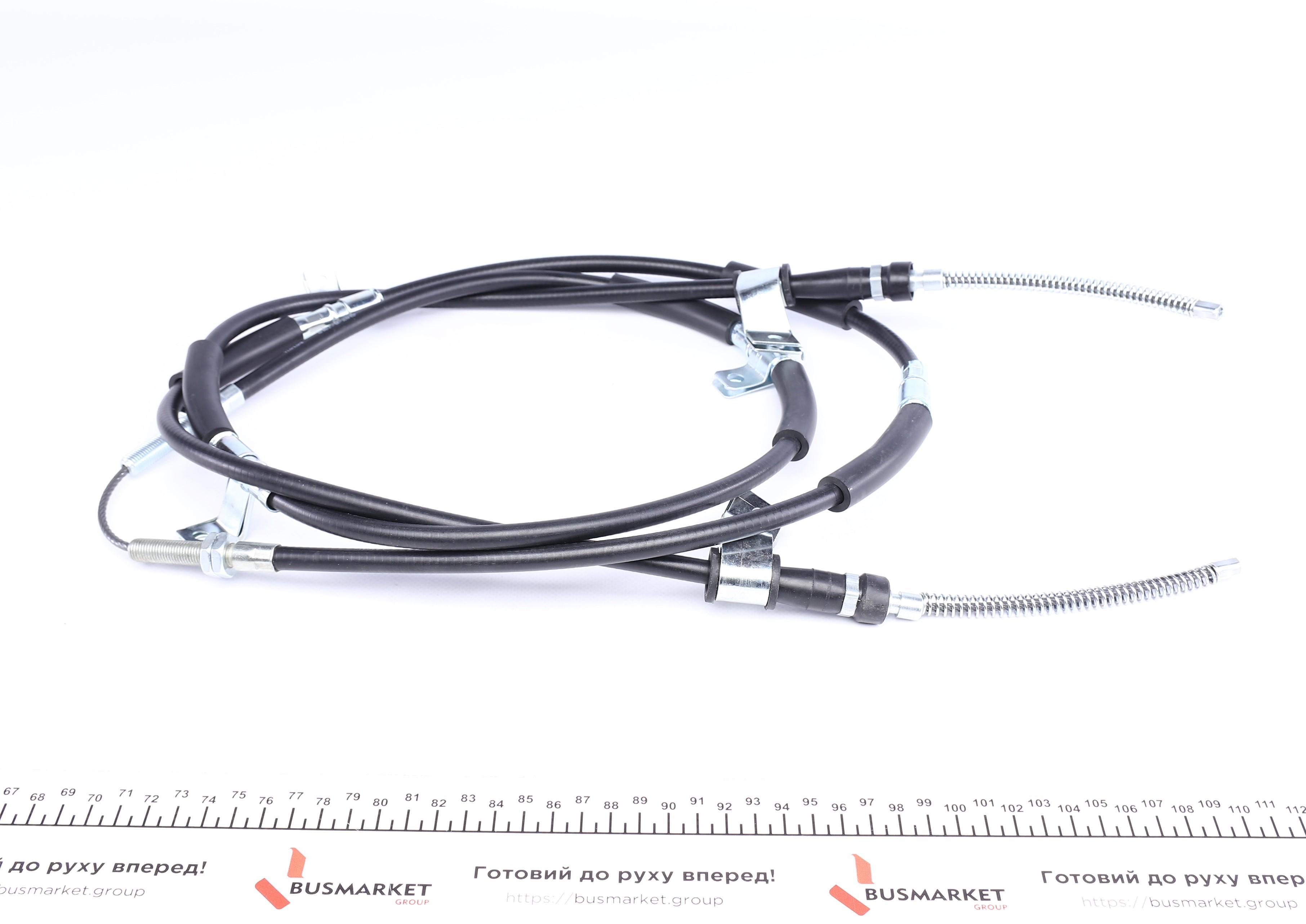 Трос ручника (задній) Daewoo Matiz 98- (L=2827/1237/1237mm)