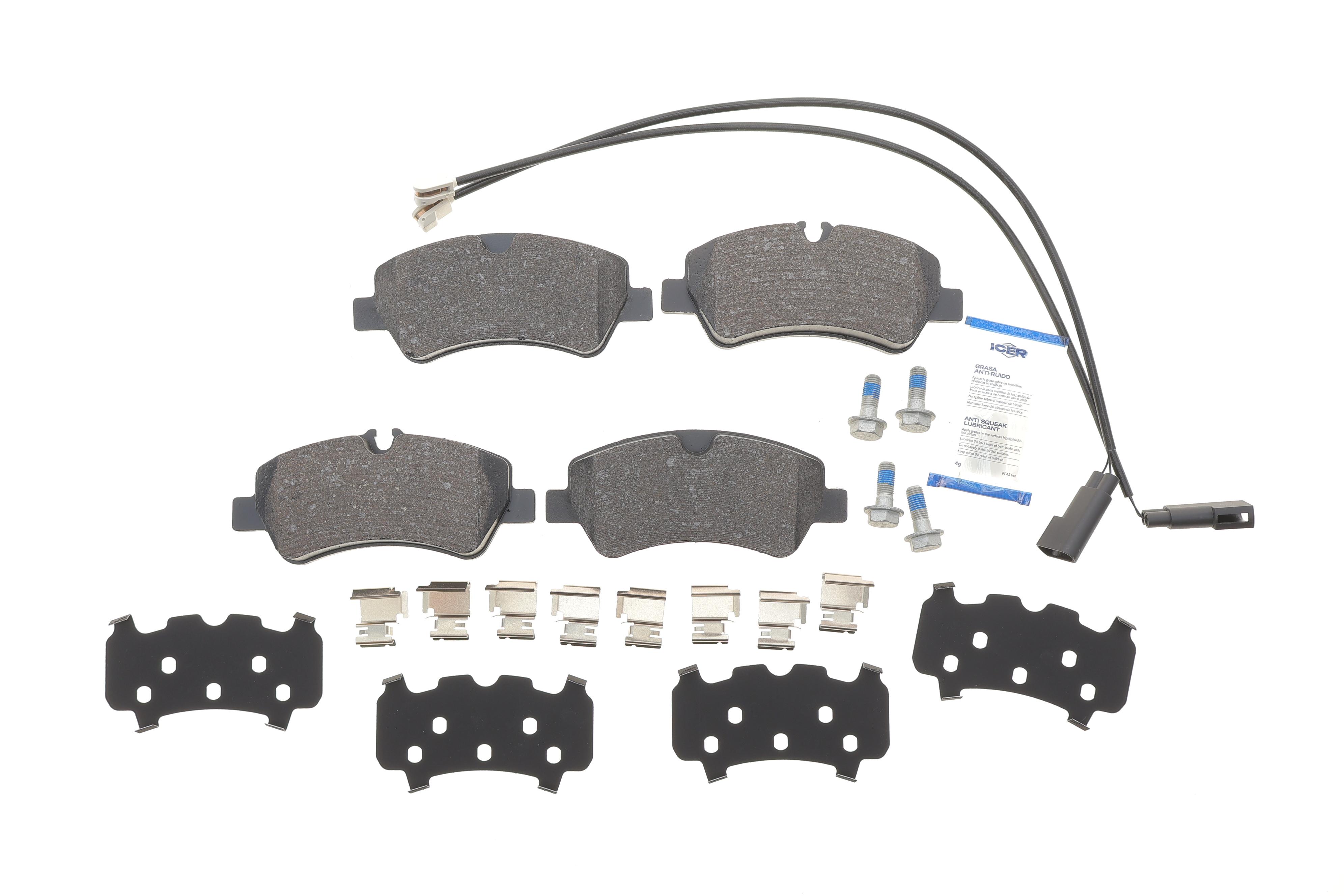 Колодки гальмівні (задні) Ford Transit V363 13-/Transit Custom V362 12- (спарка) (з датчиками)