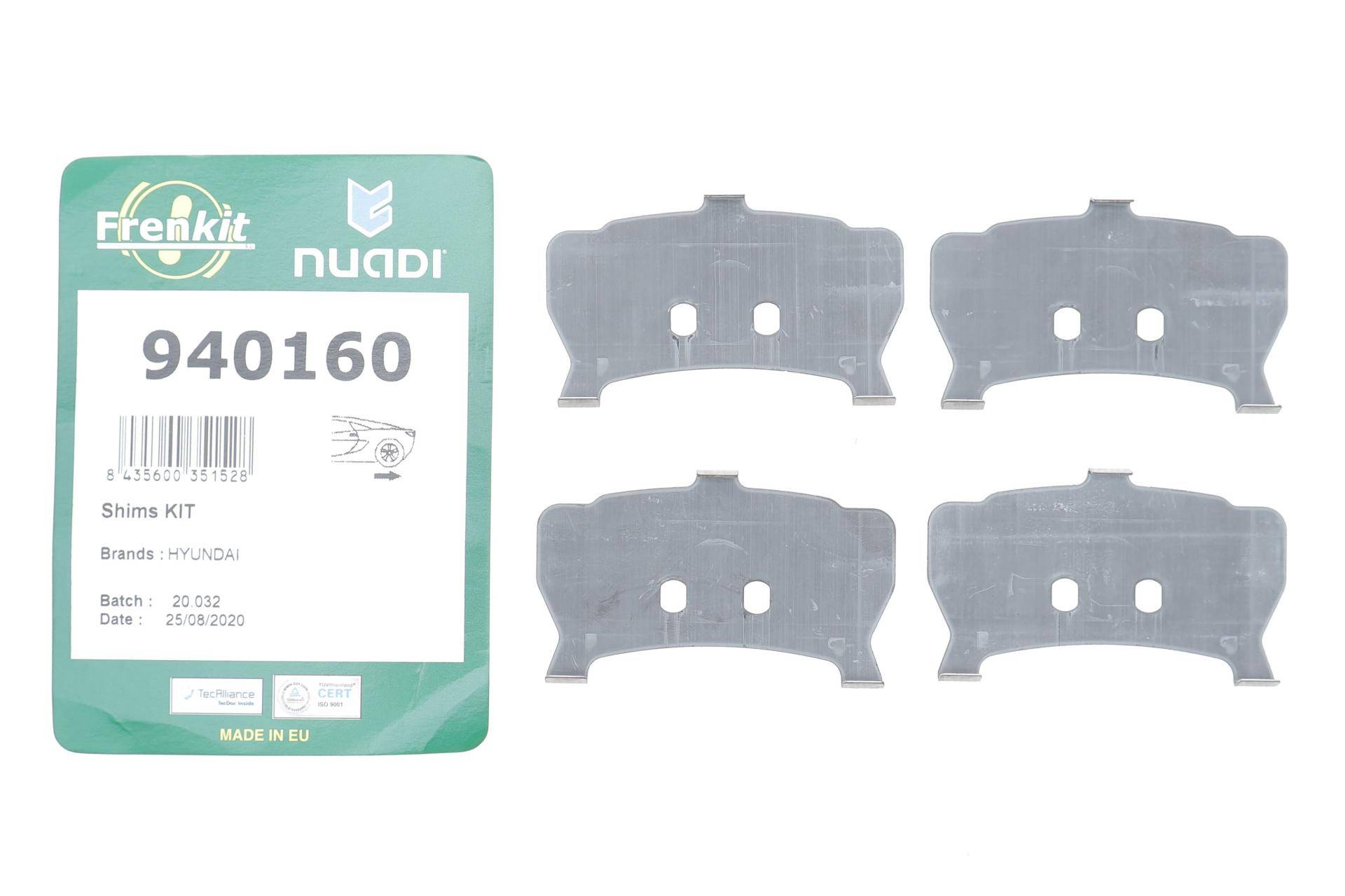 Комплект протискрипних пластин (задніх) Hyundai Santa Fe 06-12