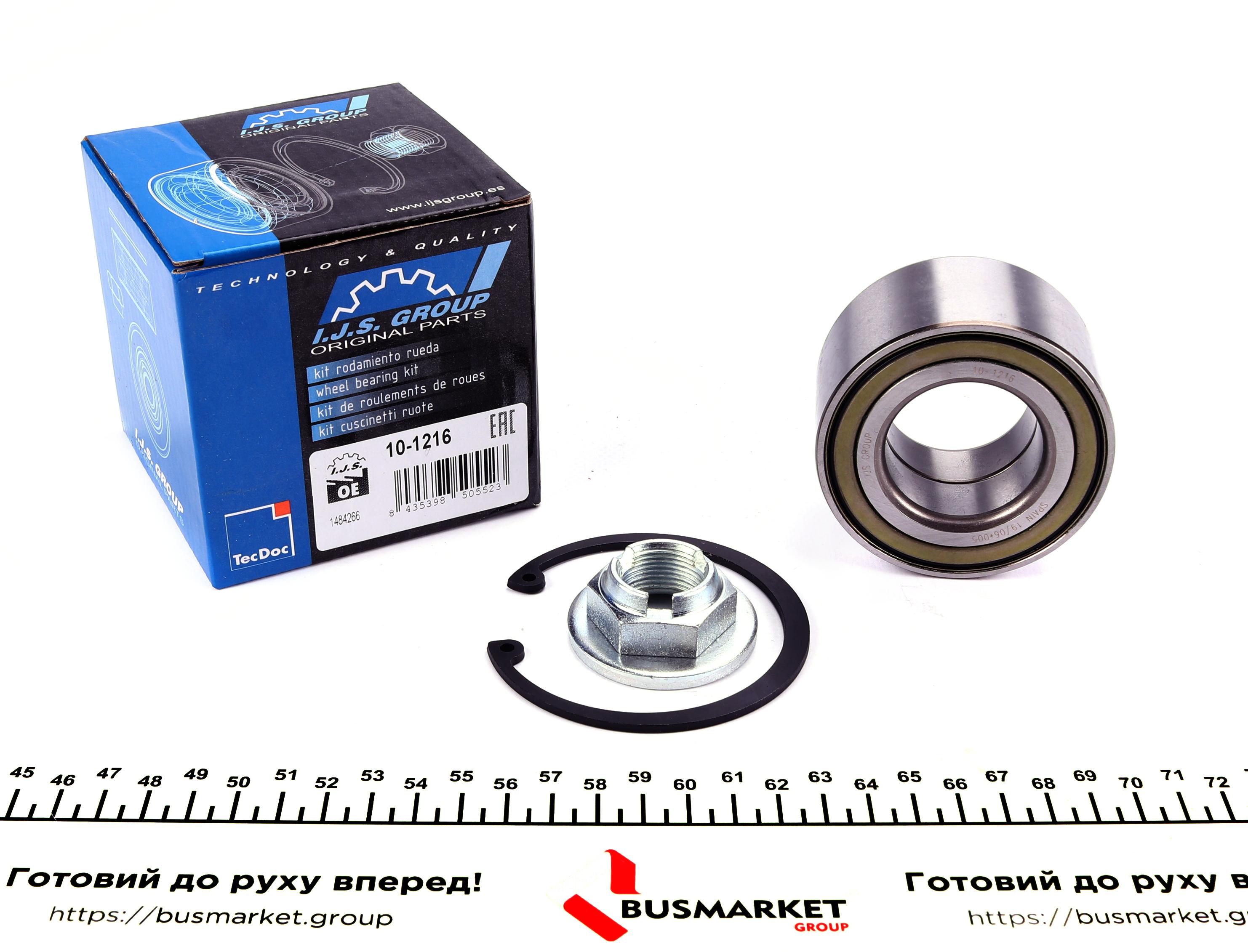 Підшипник маточини (передньої) Ford Connect 02-13 (-ABS) (39x74x39)(к-кт)