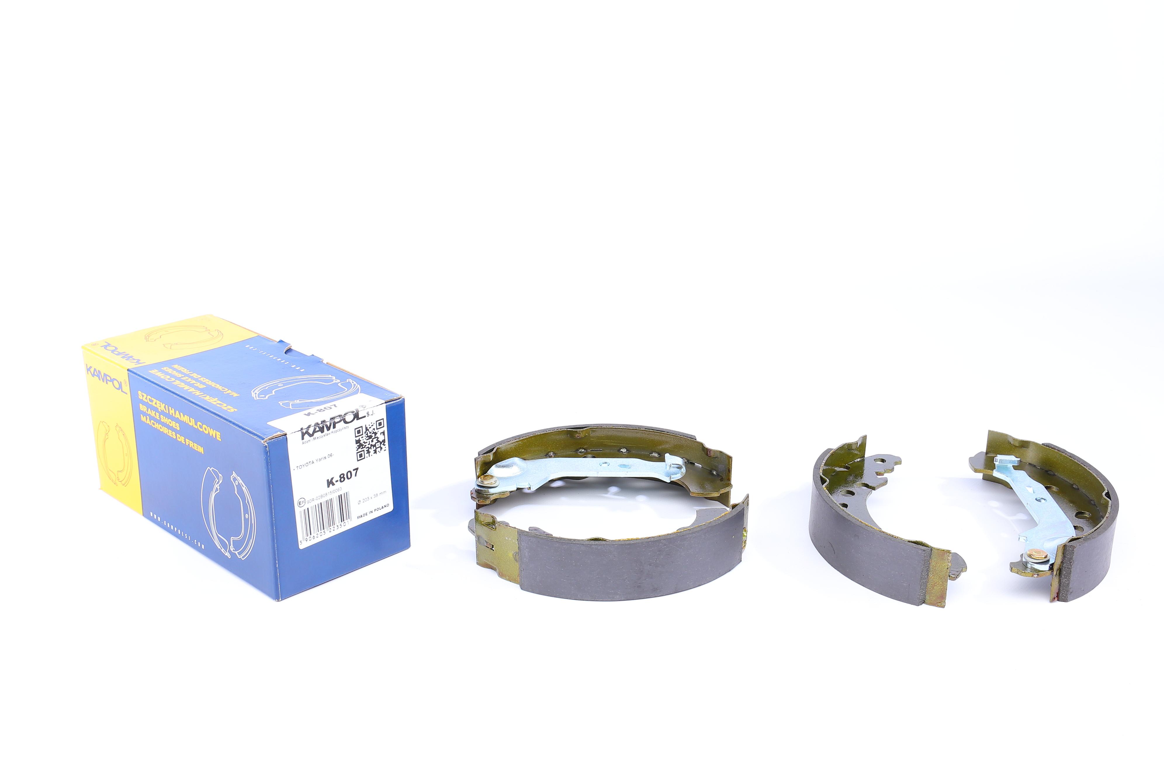 Колодки гальмівні (задні) Toyota Yaris 05- (барабанні) (203x38)