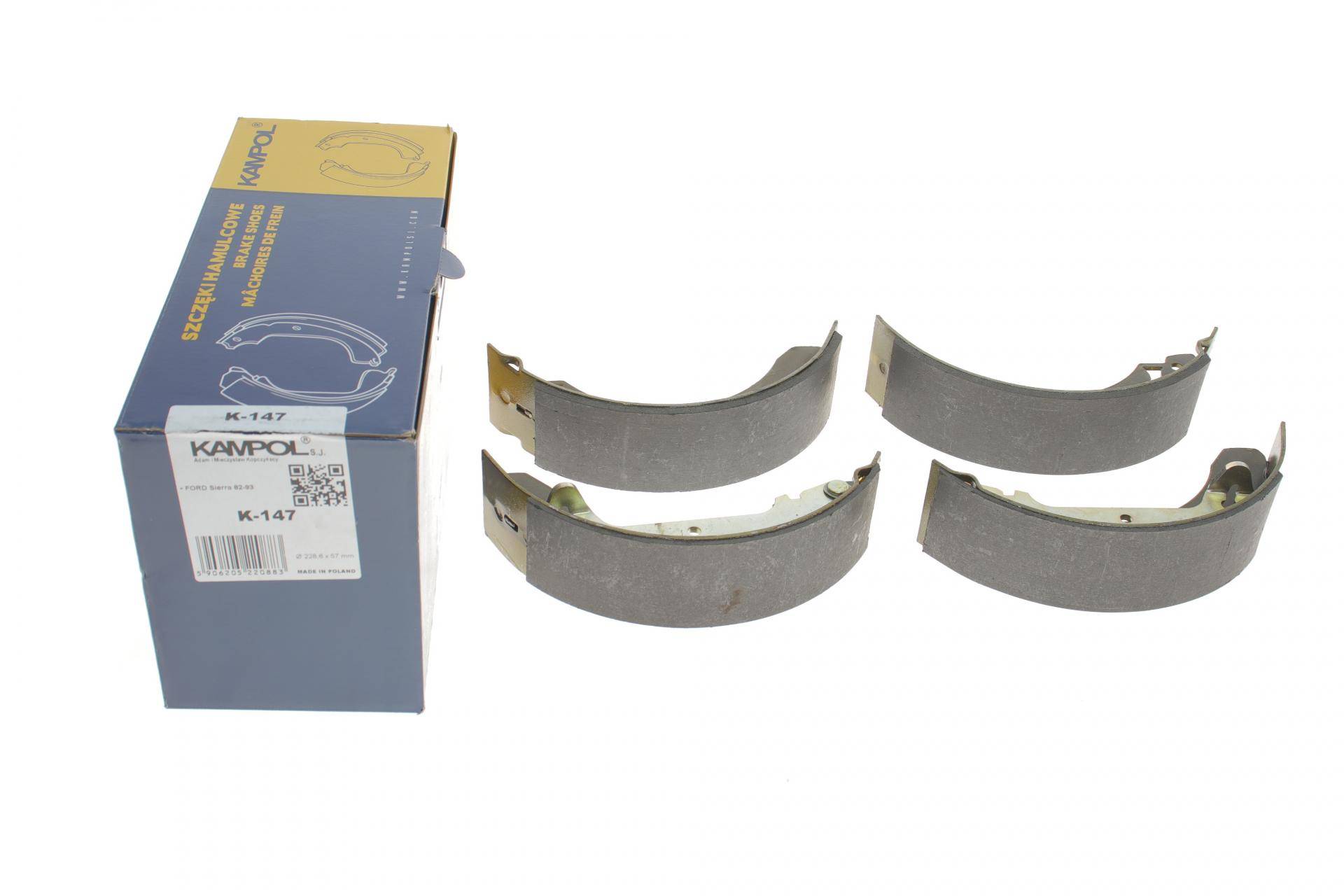 Колодки гальмівні (задні) Ford Sierra 82-93 (барабанні) (228.6x57)