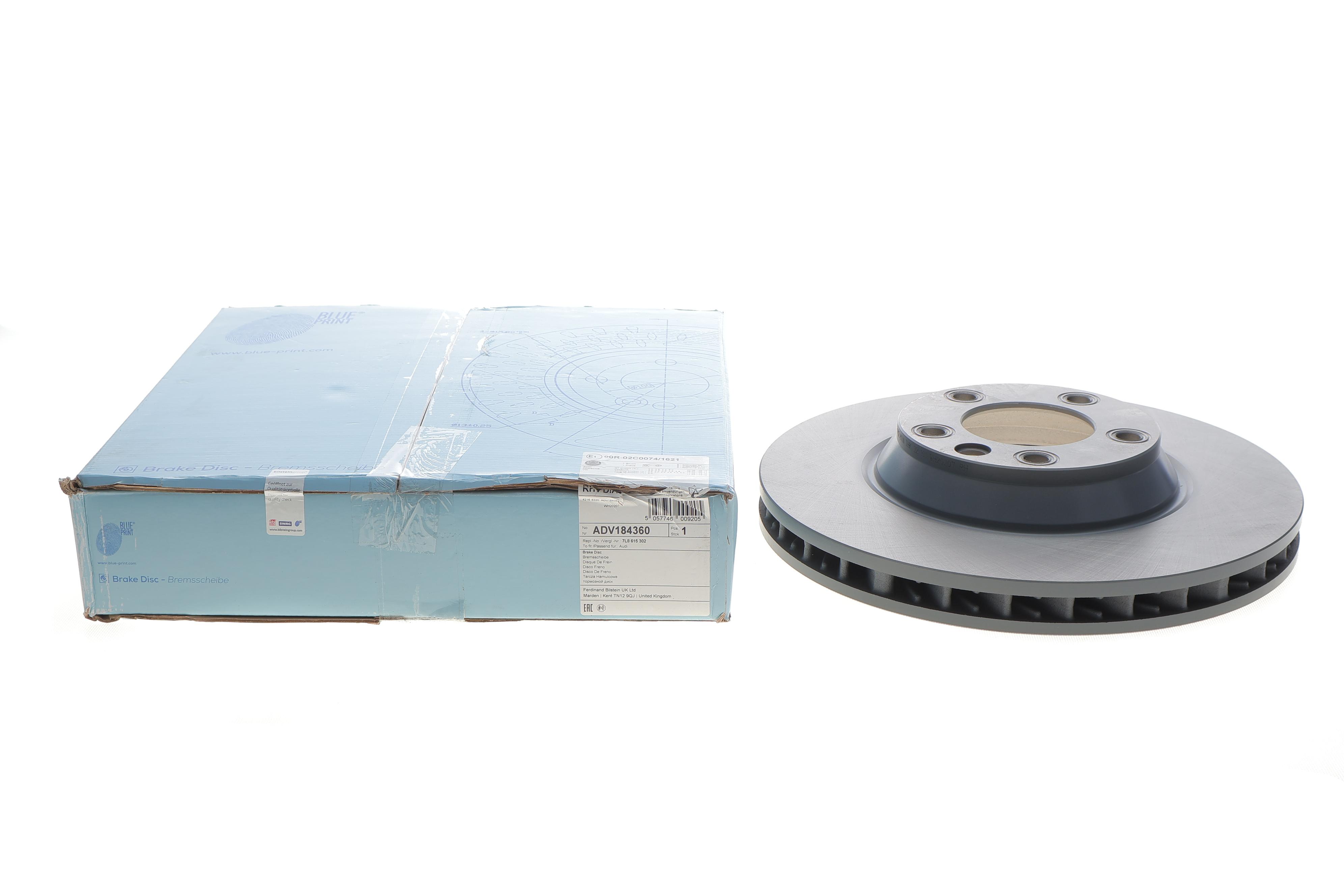 Диск гальмівний (передній) Audi Q7 06-15/Porsche Cayenne 02-/VW Touareg 02-10 (350x34) (R)