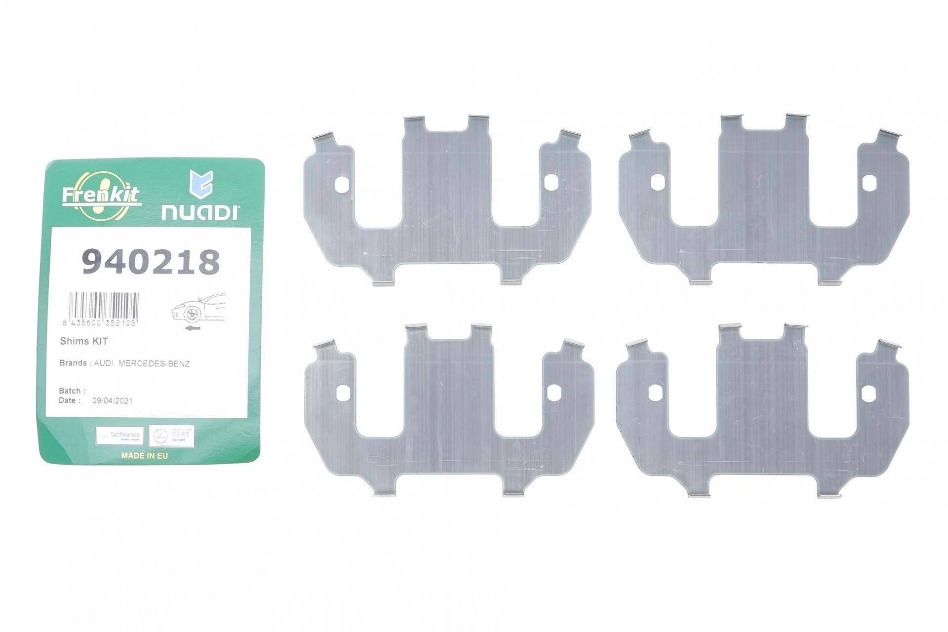 Комплект протискрипних пластин (передніх) Audi A6 11-/A7 10-