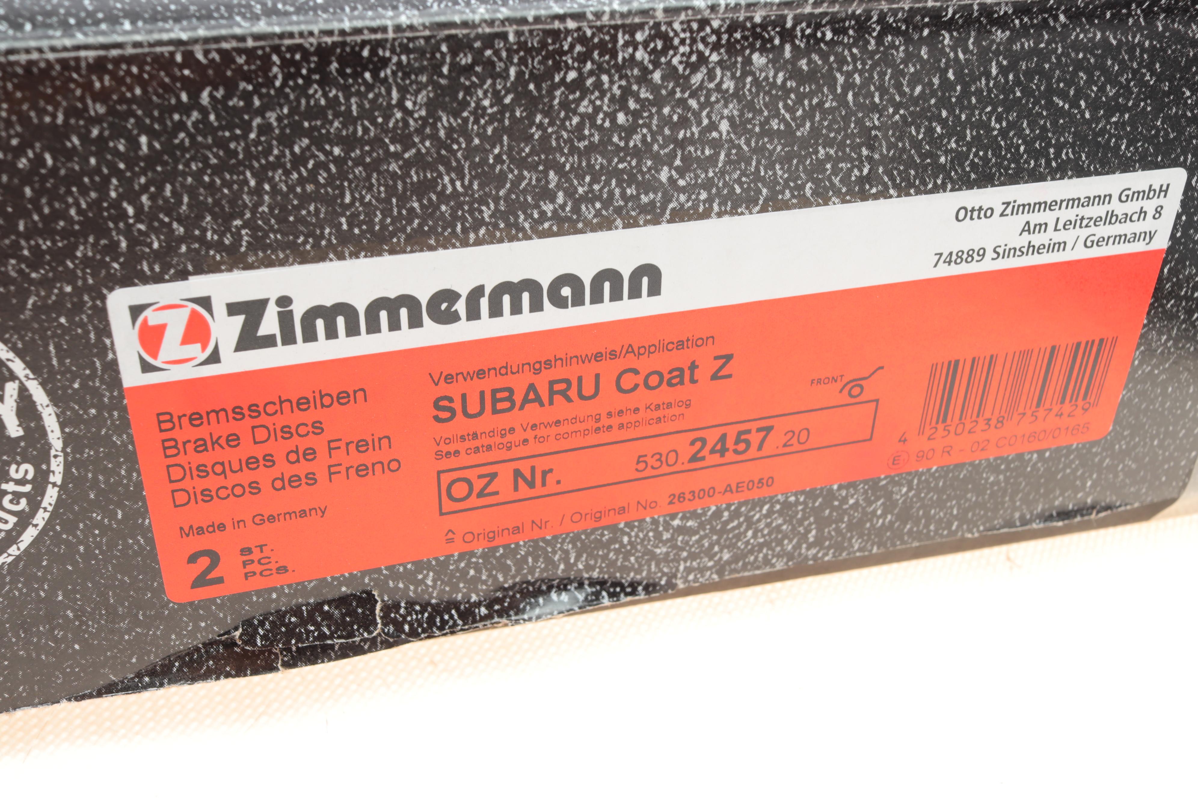 Диск гальмівний (передній) Subaru Forester 97-/Impreza 95-/Outback 00- 2.0/2.5 AWD (277x24)