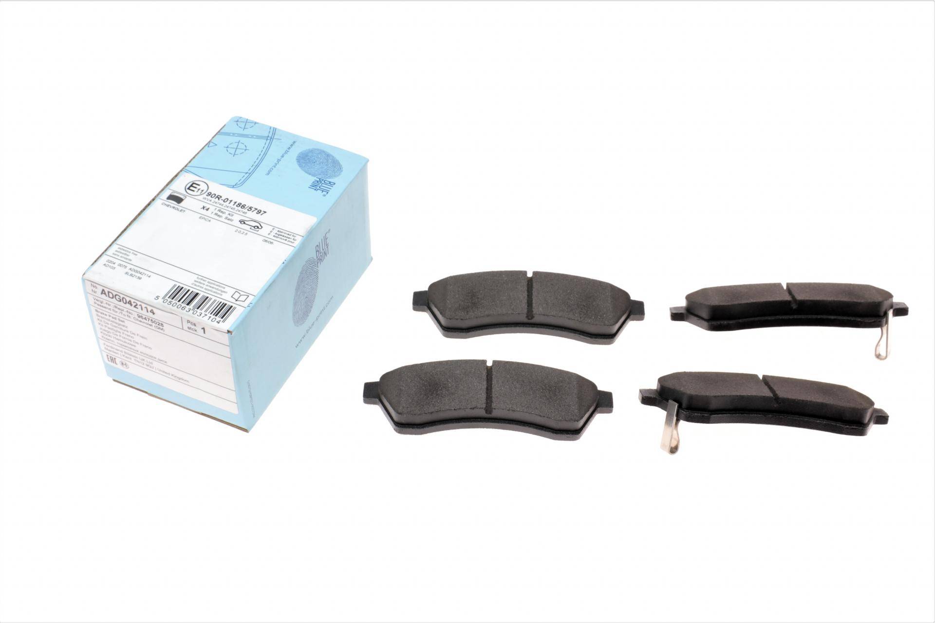 Колодки гальмівні (задні) Chevrolet Epica 2.0-2.5 2.0 TDCi 05- (121x39x14)