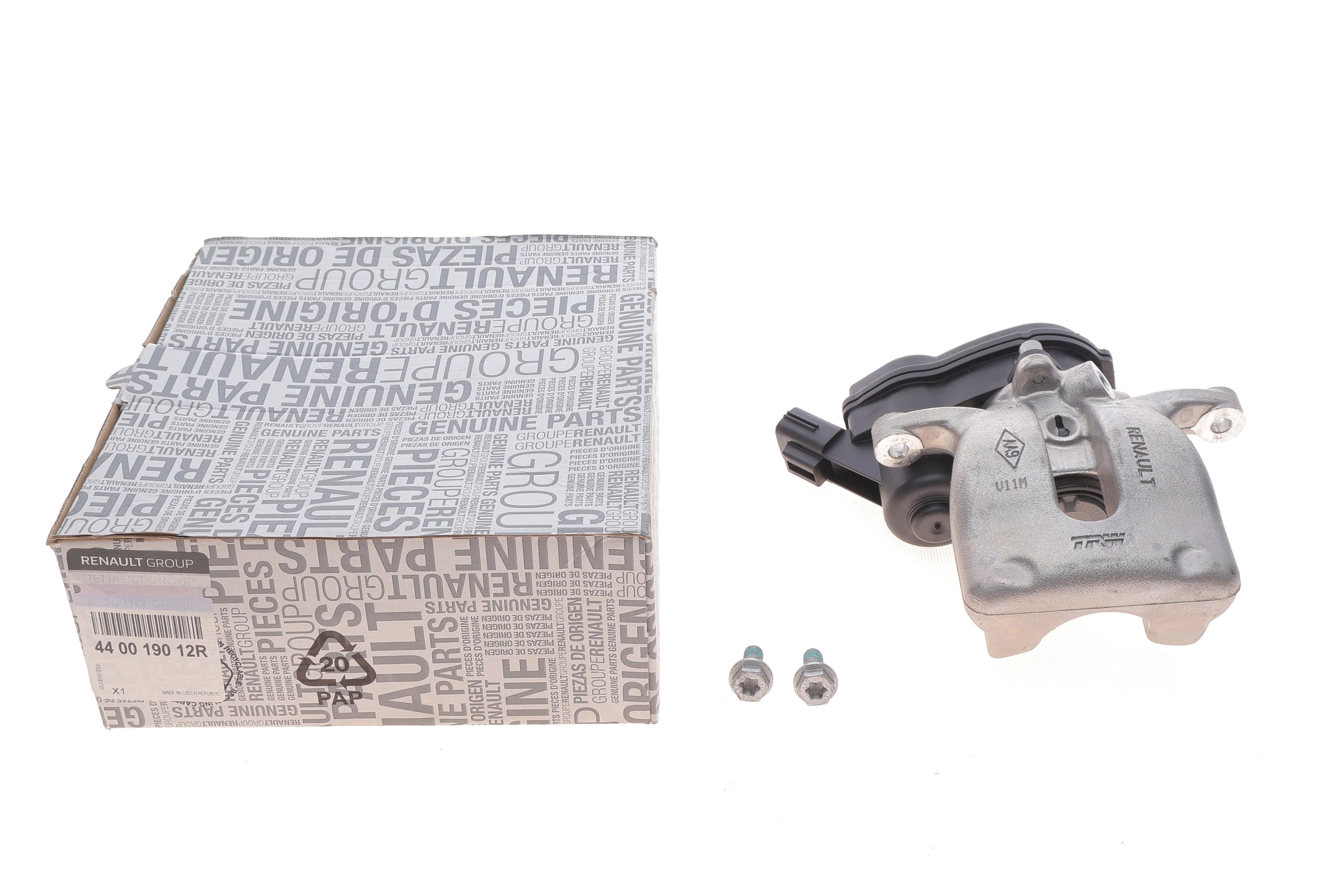 Супорт гальмівний (задній) (R) Renault Megane III 1.5-2.0/dCi/TCe (d=34mm) (TRW) (електро)